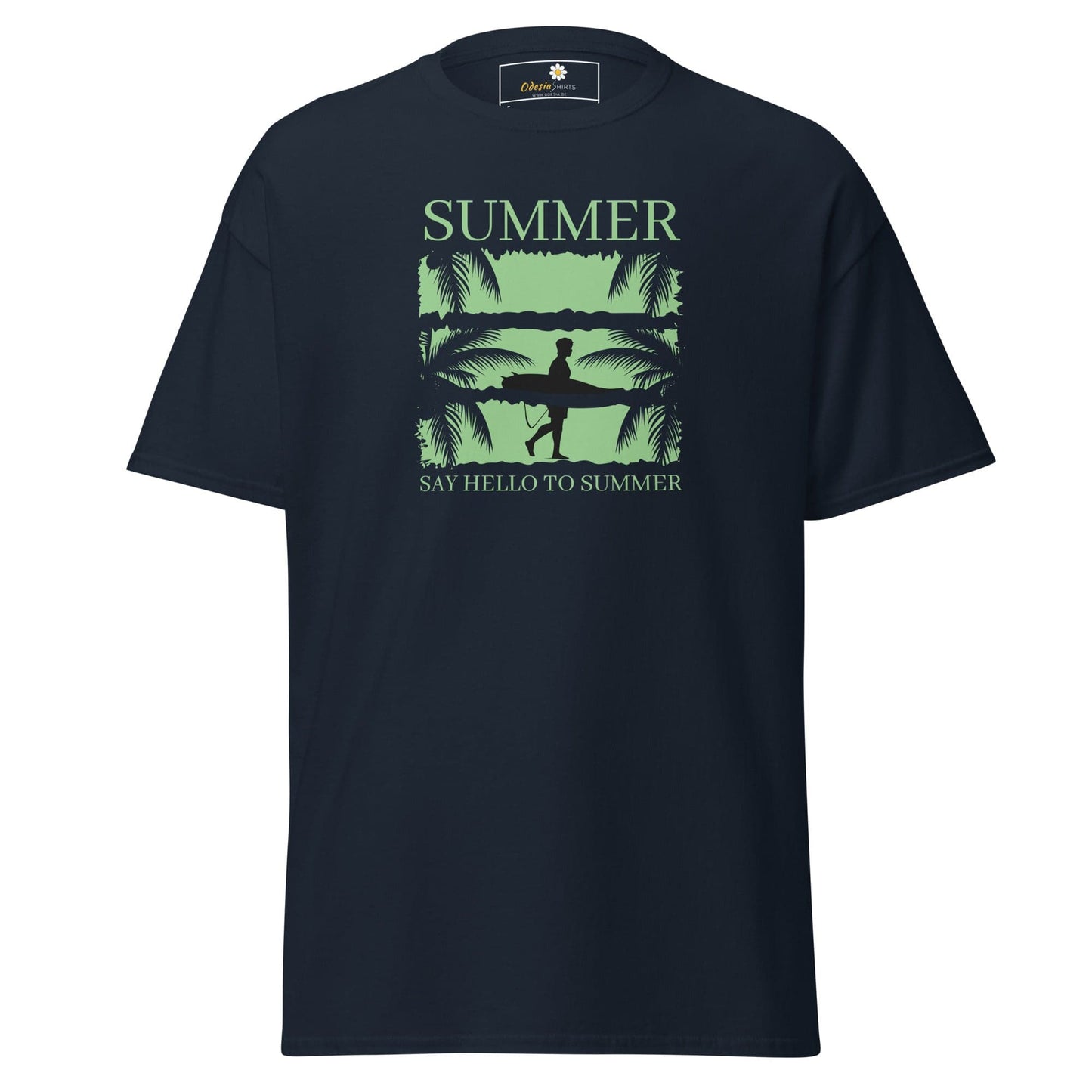 Unisex classic t-shirt - SUMMER SURFING CALIFORNIA - REGULAR - Navy / S