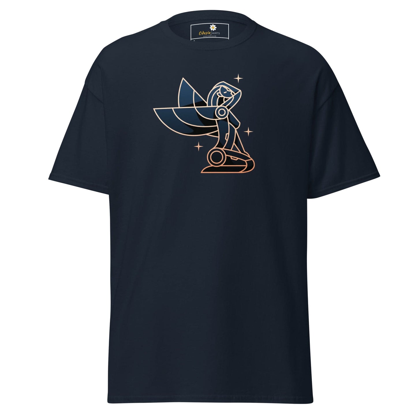 Unisex classic t-shirt - VIRGO WOMAN WINGS - REGULAR - Navy / S