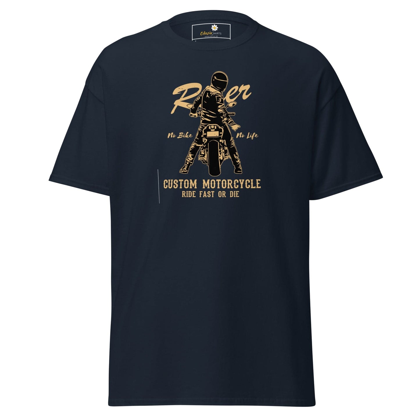 Unisex classic t-shirt - SPORT RIDER MOTORCYCLE - REGULAR - Navy / S
