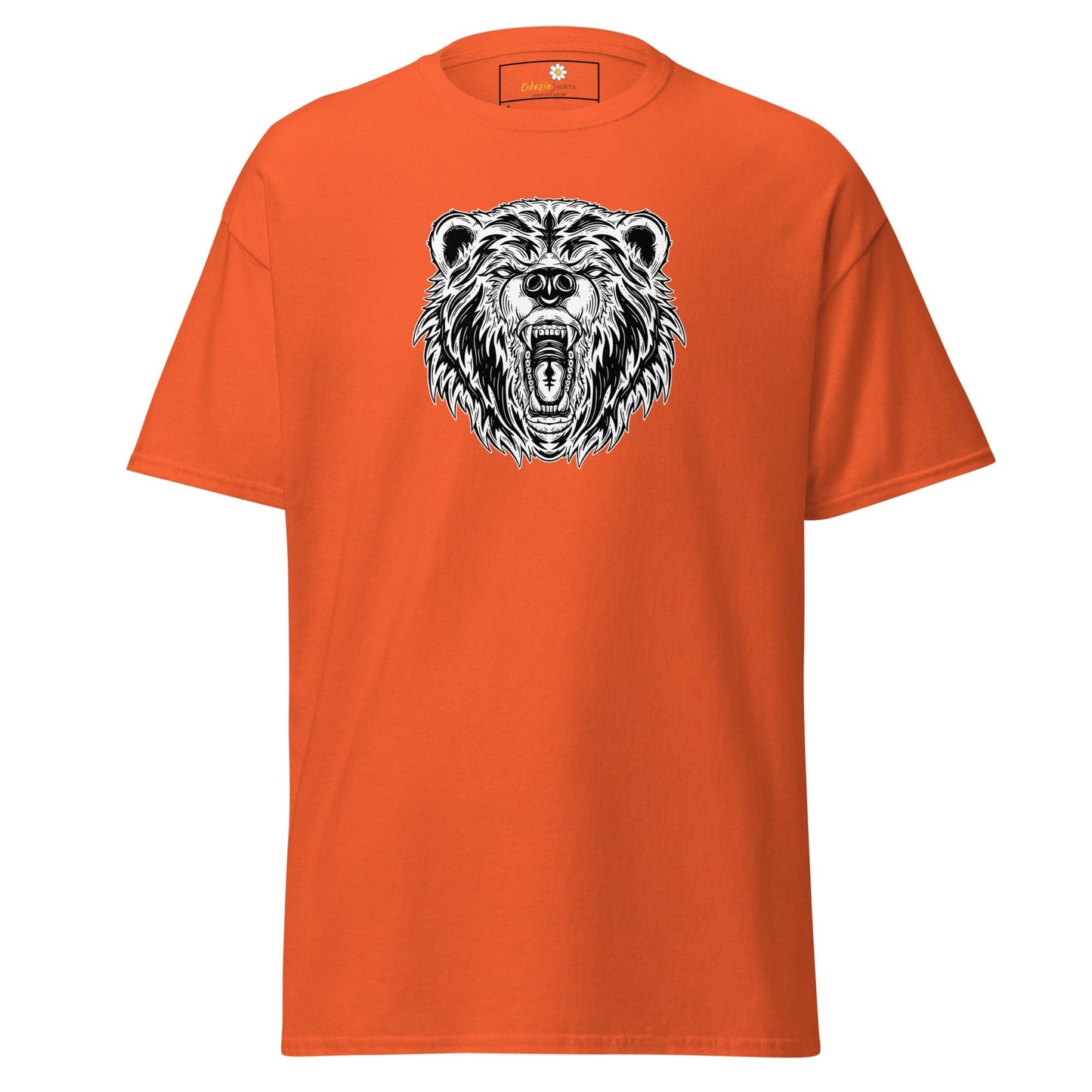 Unisex classic t-shirt - WILD LIFE BEAR - REGULAR - Orange / S