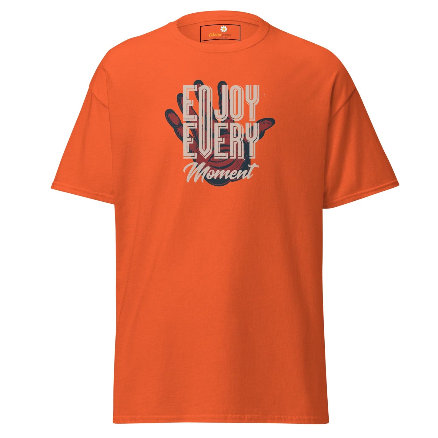 Unisex classic t-shirt - FANTASY ENJOY EVERY MOMENT - REGULAR - Orange / S
