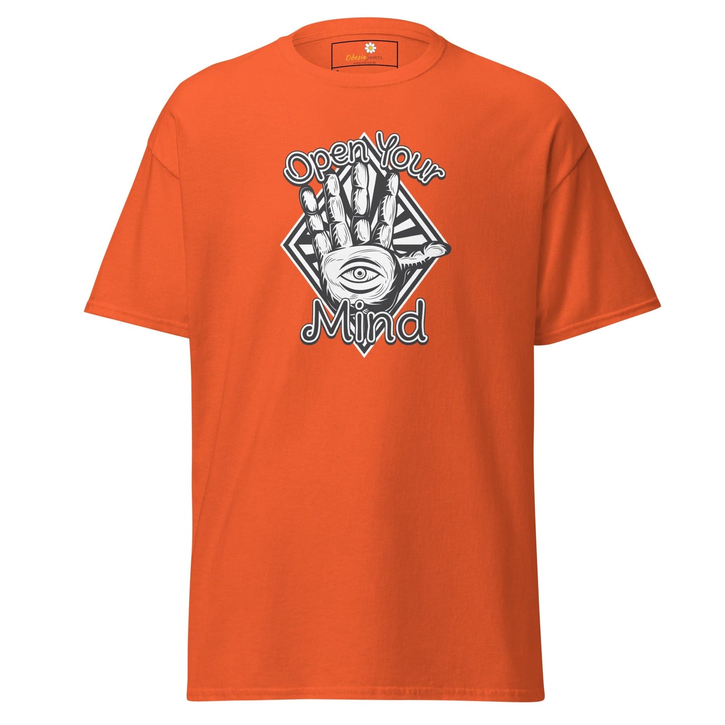 Unisex classic t-shirt - MYSTIC OPEN YOUR MIND - REGULAR - Orange / S