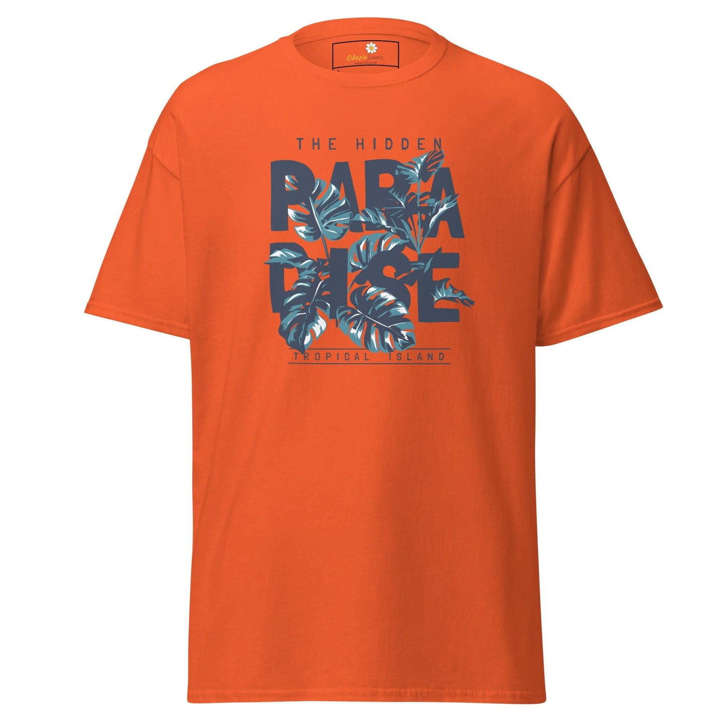 Unisex classic t-shirt - SUMMER HIDDEN PARADISE - REGULAR - Orange / S