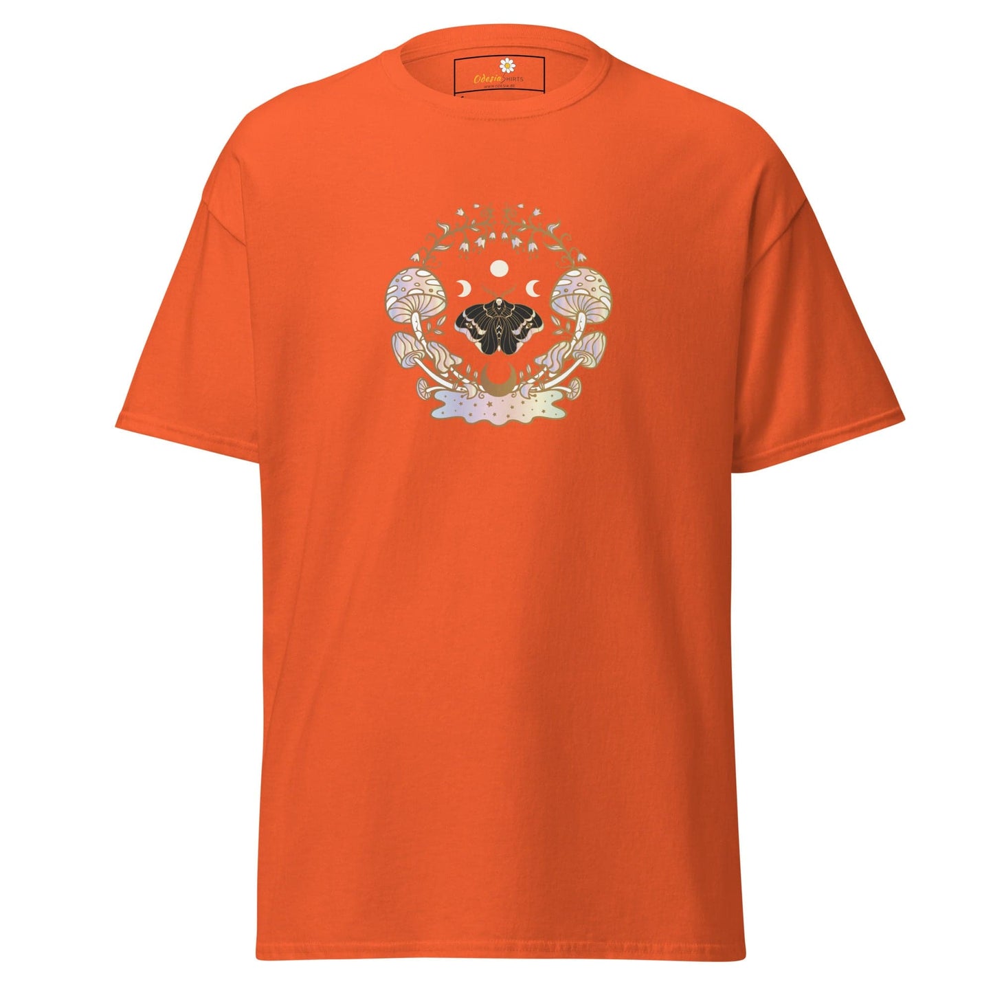 Unisex classic t-shirt - MYSTIC MAGIC MUSHROOMS - REGULAR - Orange / S