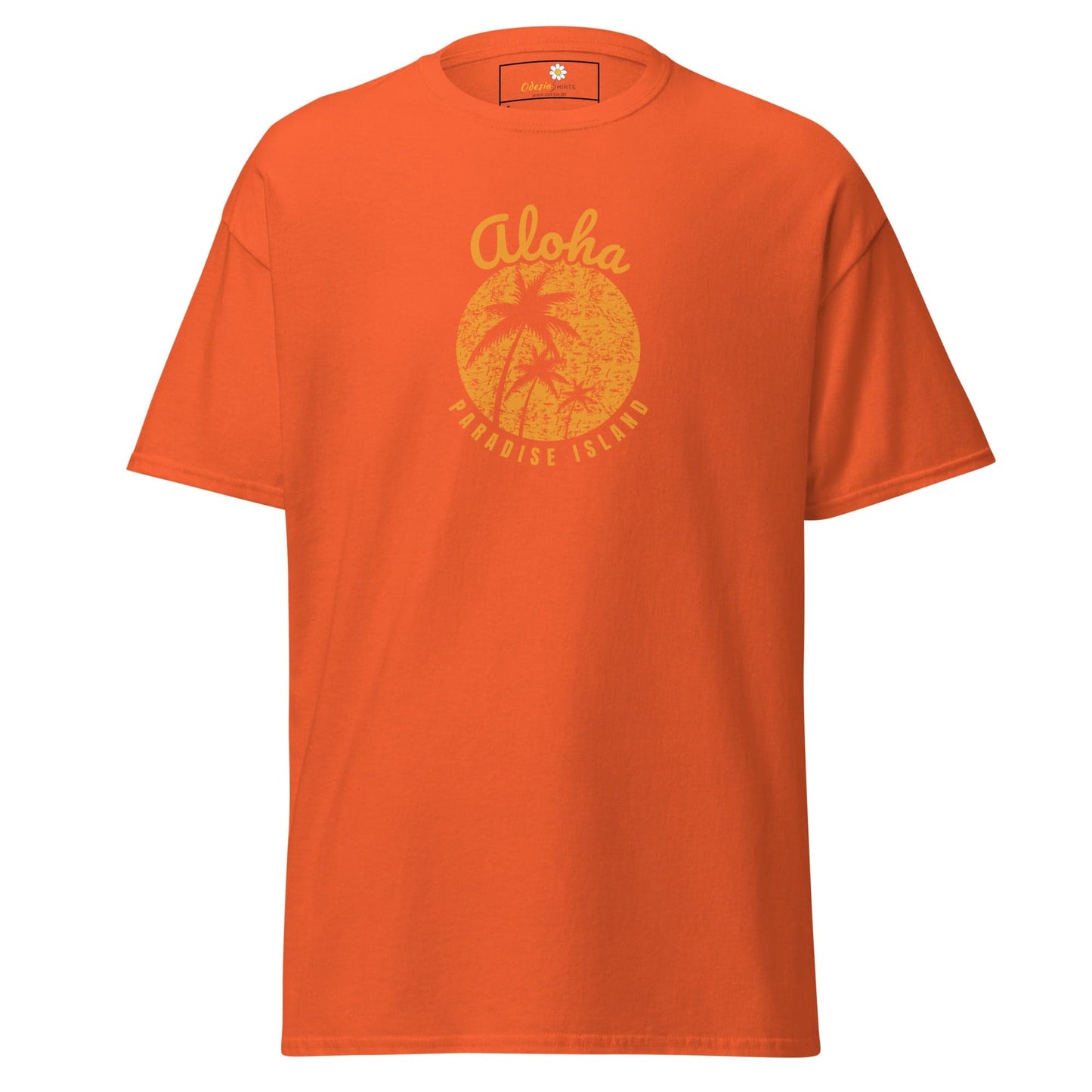 Unisex classic t-shirt - SUMMER COUNTRY PARADISE ISLAND - REGULAR - Orange / S