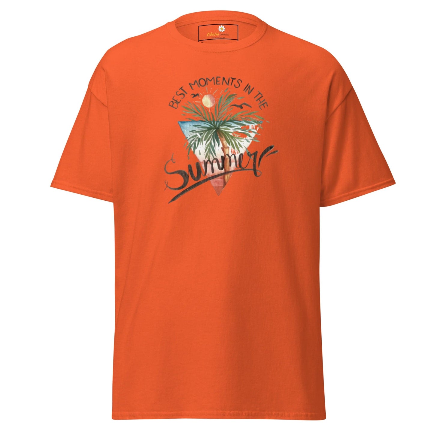 Unisex classic t-shirt - SUMMER SCENE - REGULAR - Orange / S