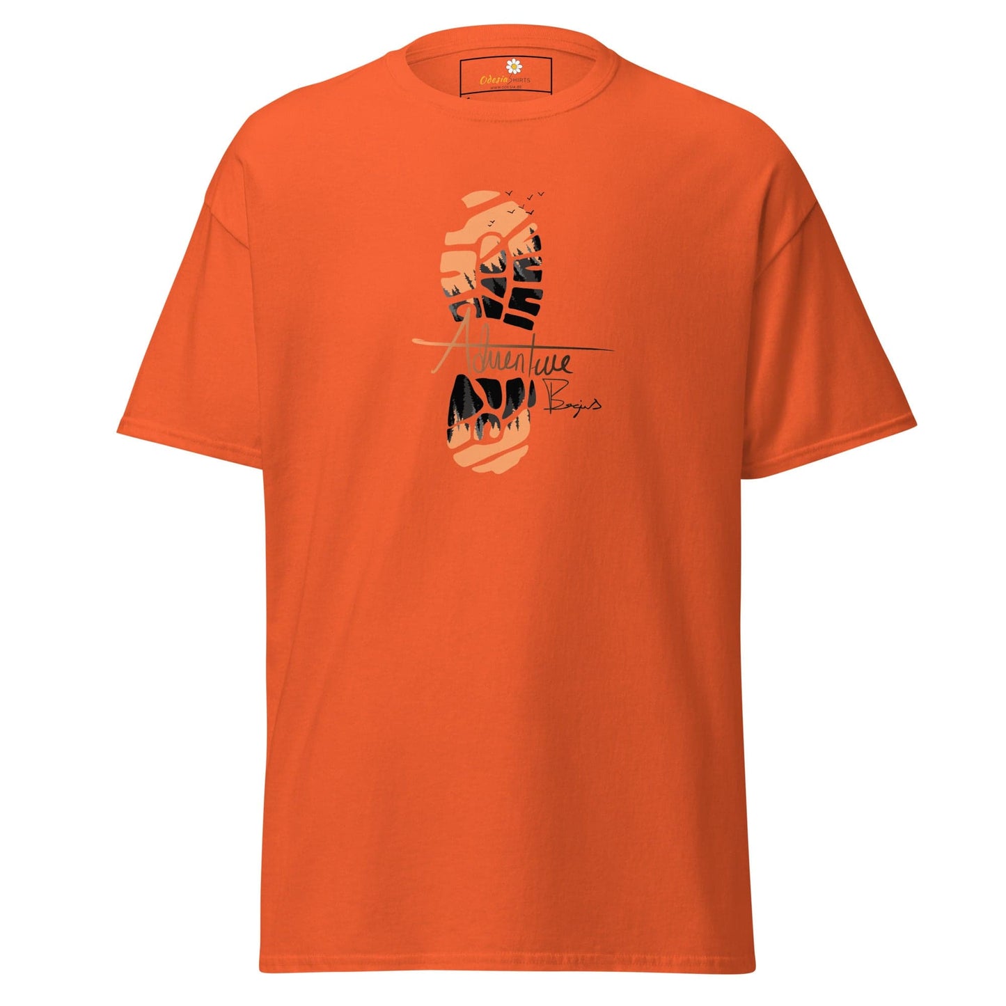 Unisex classic t-shirt - MISC FOOTSTEP - REGULAR - Orange / S
