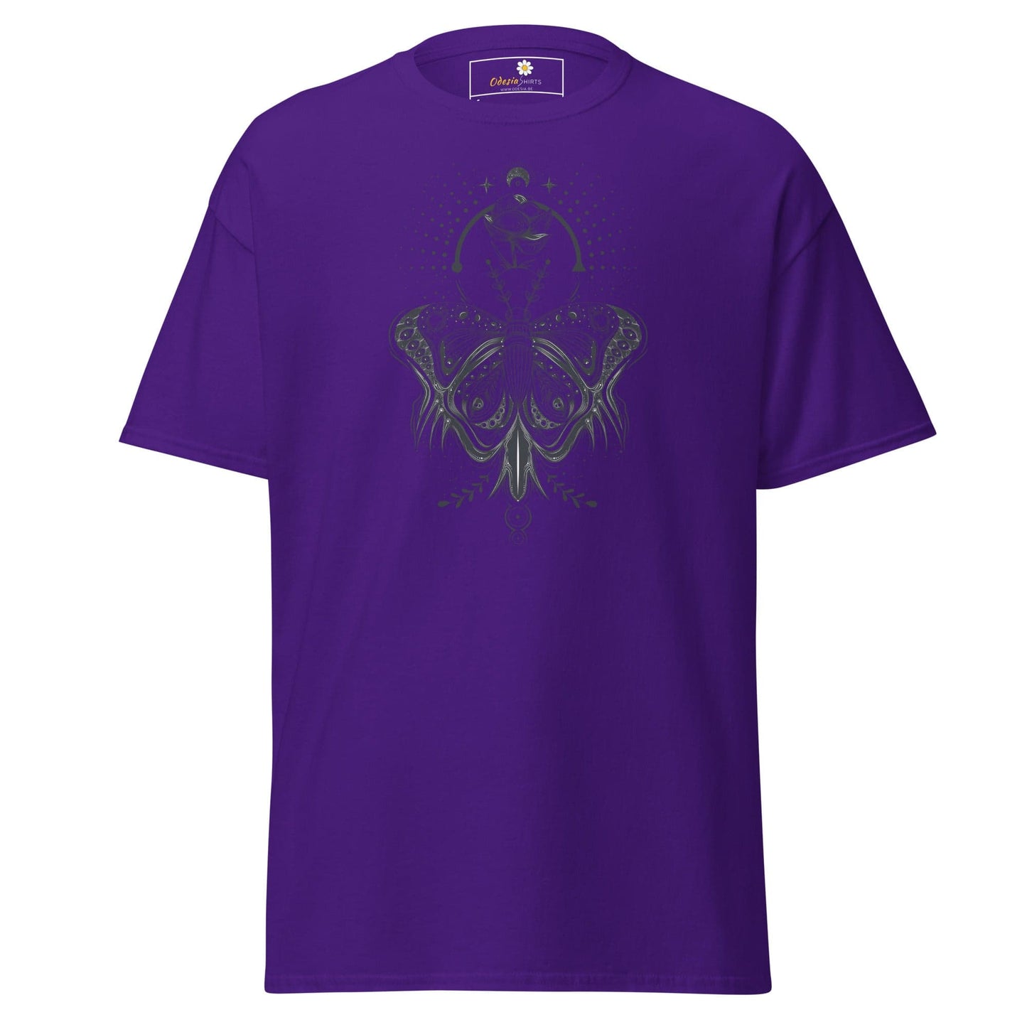 Unisex classic t-shirt - MYSTIC BUTTERFLY - REGULAR - Purple / S
