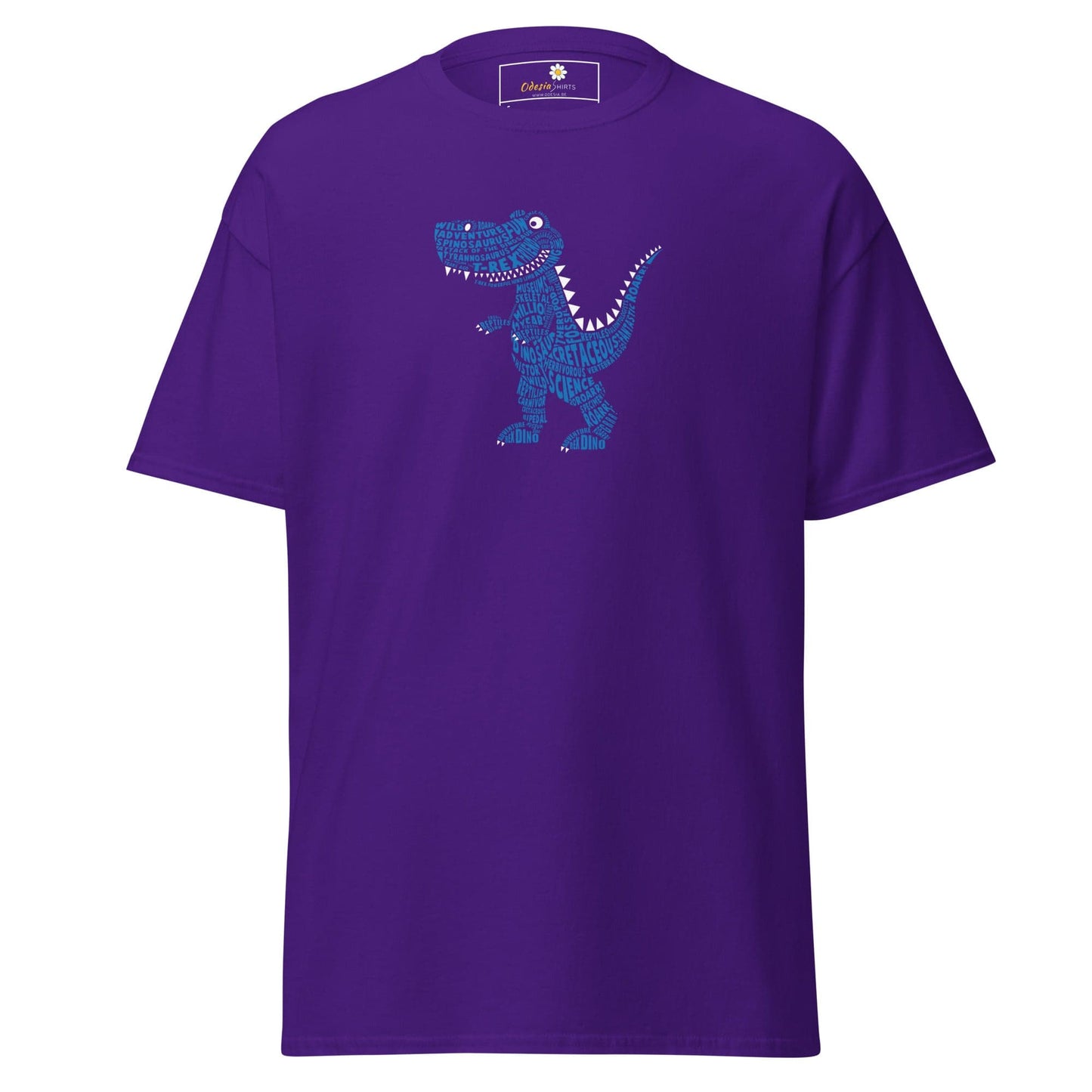Unisex classic t-shirt - FUN LITTLE DINO - REGULAR - Purple / S