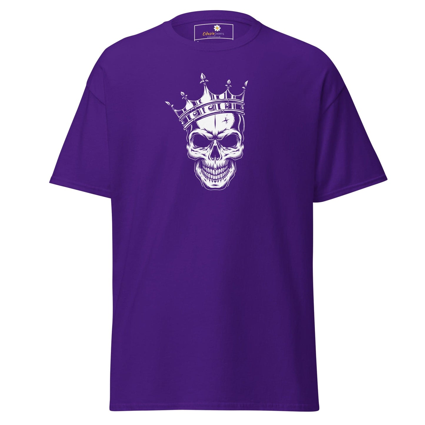 Unisex classic t-shirt - SKULL KING - REGULAR - Purple / S
