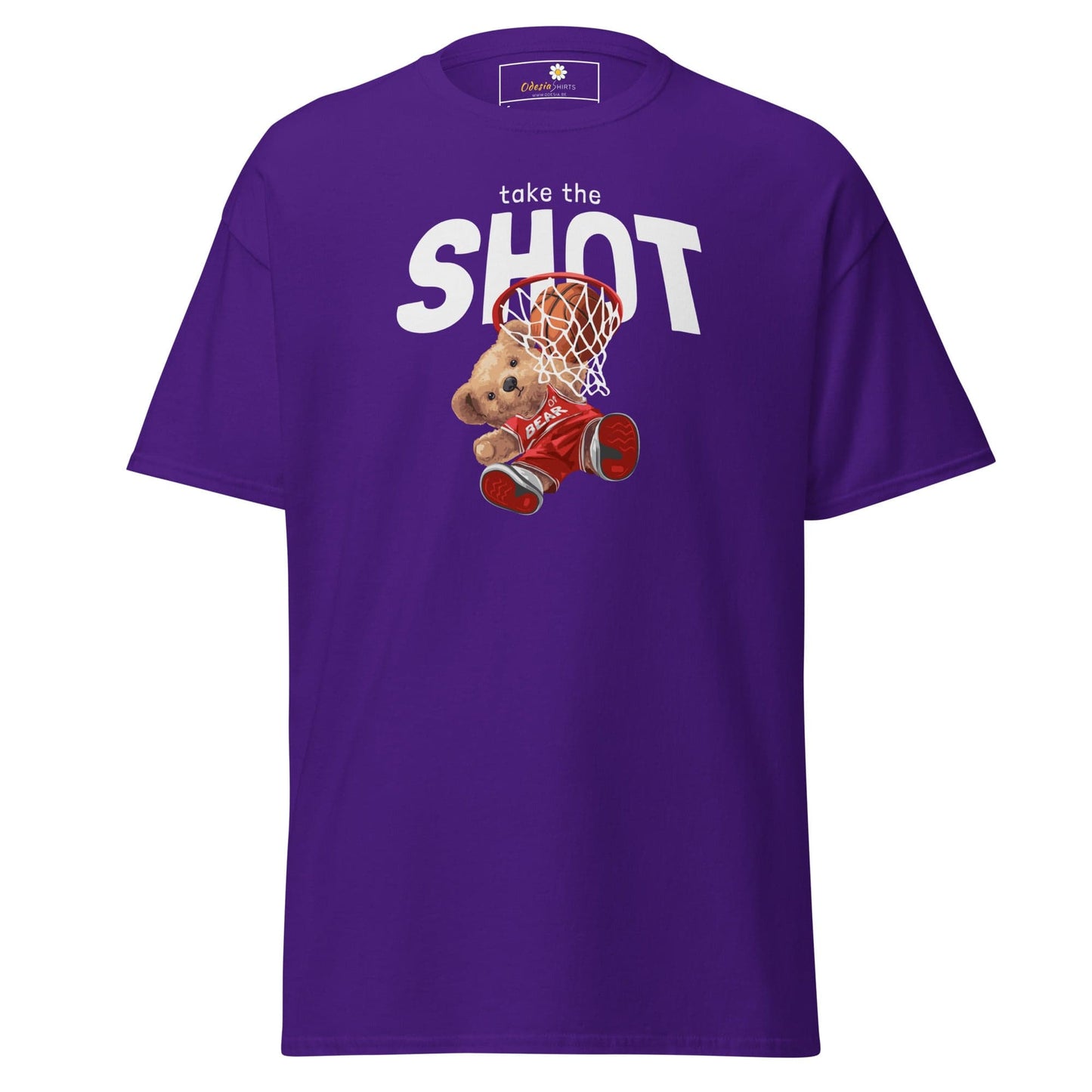Unisex classic t-shirt - FUN TAKE THE SHOT - REGULAR - Purple / S