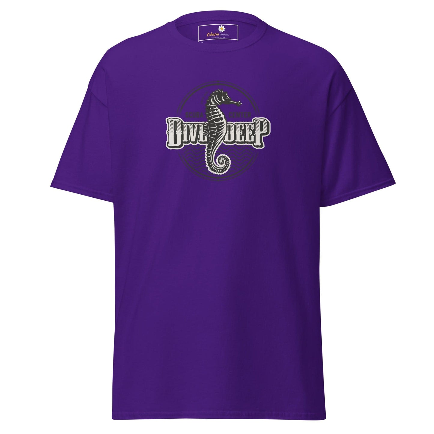 Unisex classic t-shirt - SEALIFE SEA HORSE DIVE DEEP - REGULAR - Purple / S