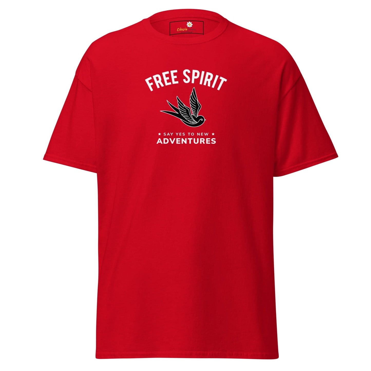 Unisex classic t-shirt - SPIRITUAL FREE SPIRIT SAY YES - REGULAR - Red / S