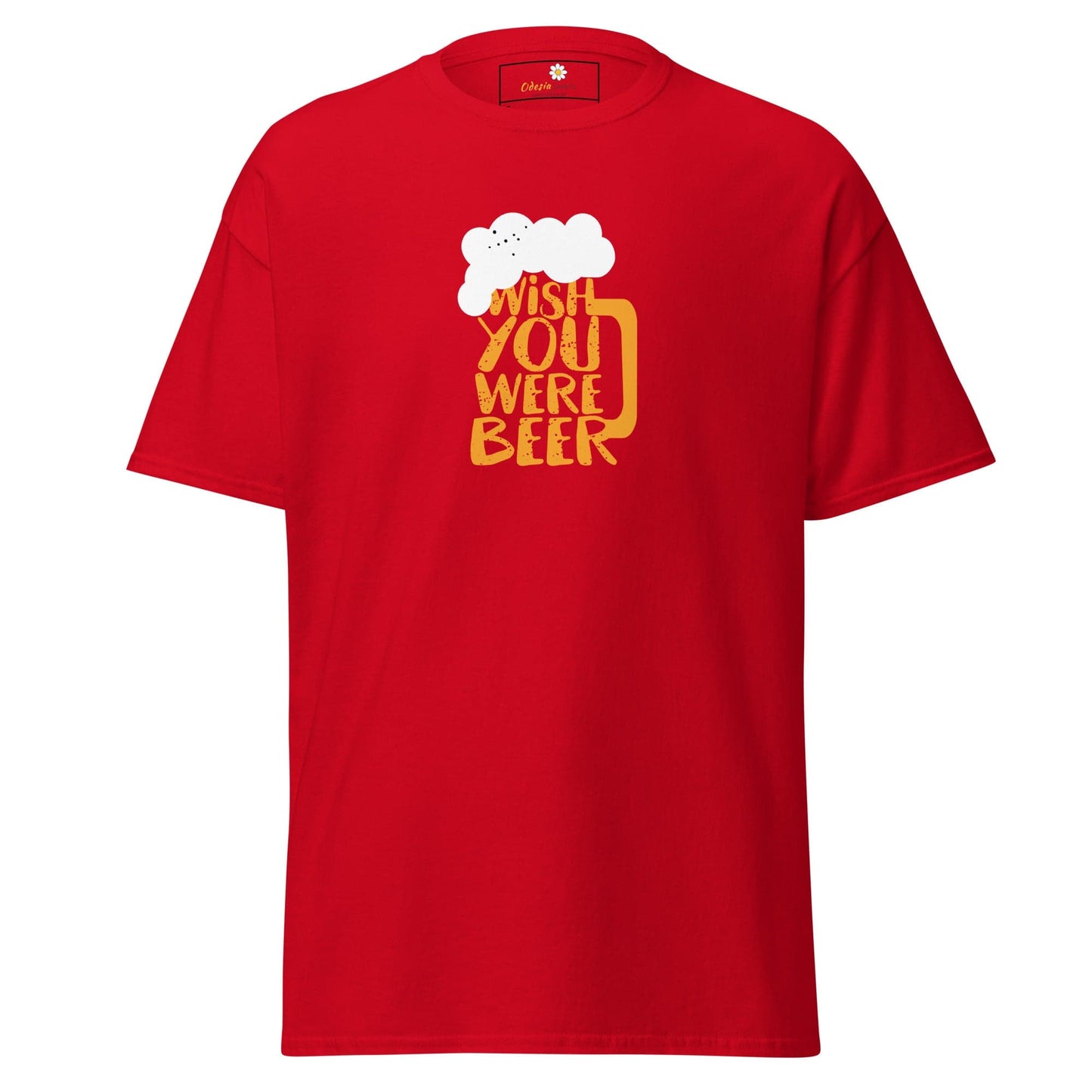 Unisex classic t-shirt - FUN WISH YOU WERE BEER - REGULAR - Red / S