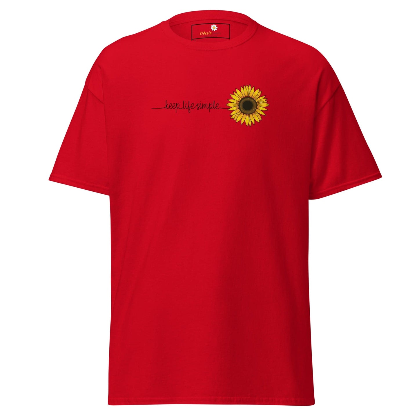 Unisex classic t-shirt - NATURE LIFE SIMPLE FLOWER - REGULAR - Red / S