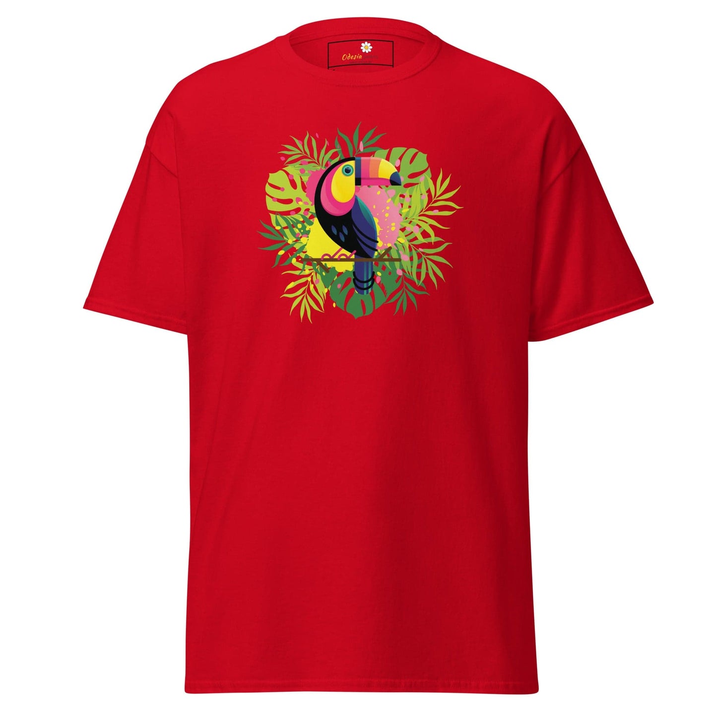 Unisex classic t-shirt - WILDLIFE PARADISE TOUCAN - REGULAR - Red / S