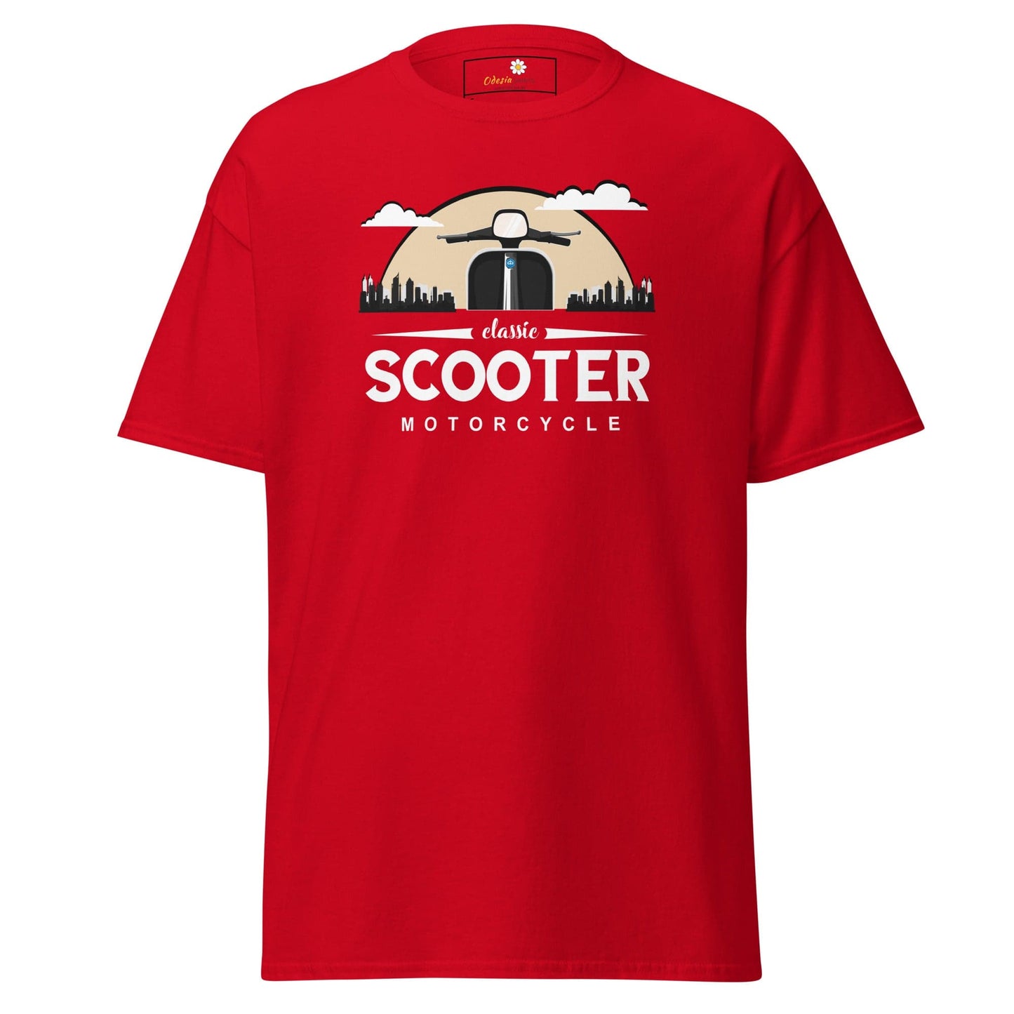 Unisex classic t-shirt - MOTOR SCOOTER RIDE - REGULAR - Red / S