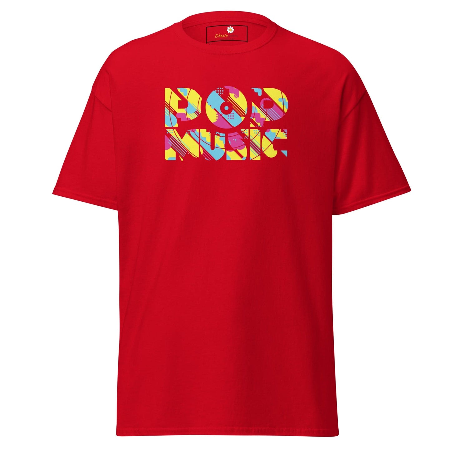 Unisex classic t-shirt - MUSIC POP VINTAGE - REGULAR - Red / S