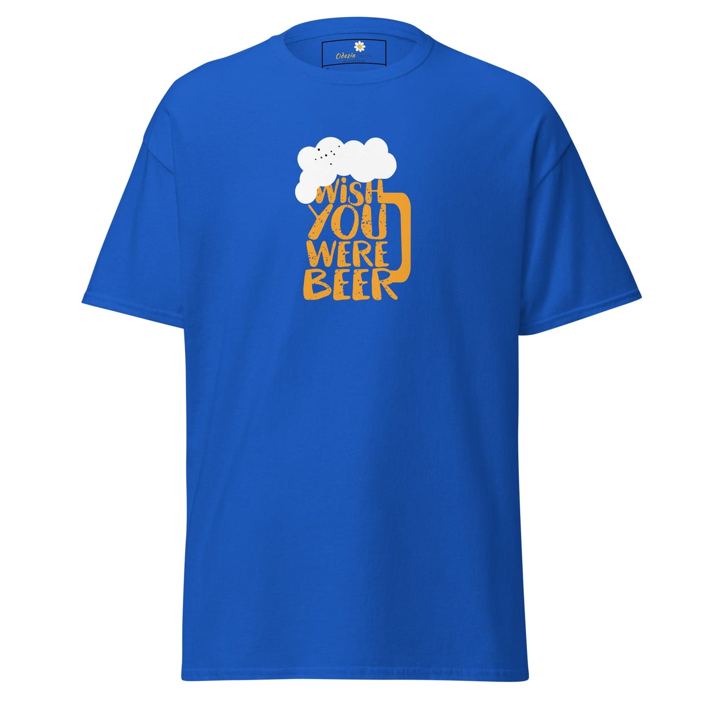 Unisex classic t-shirt - FUN WISH YOU WERE BEER - REGULAR - Royal / S