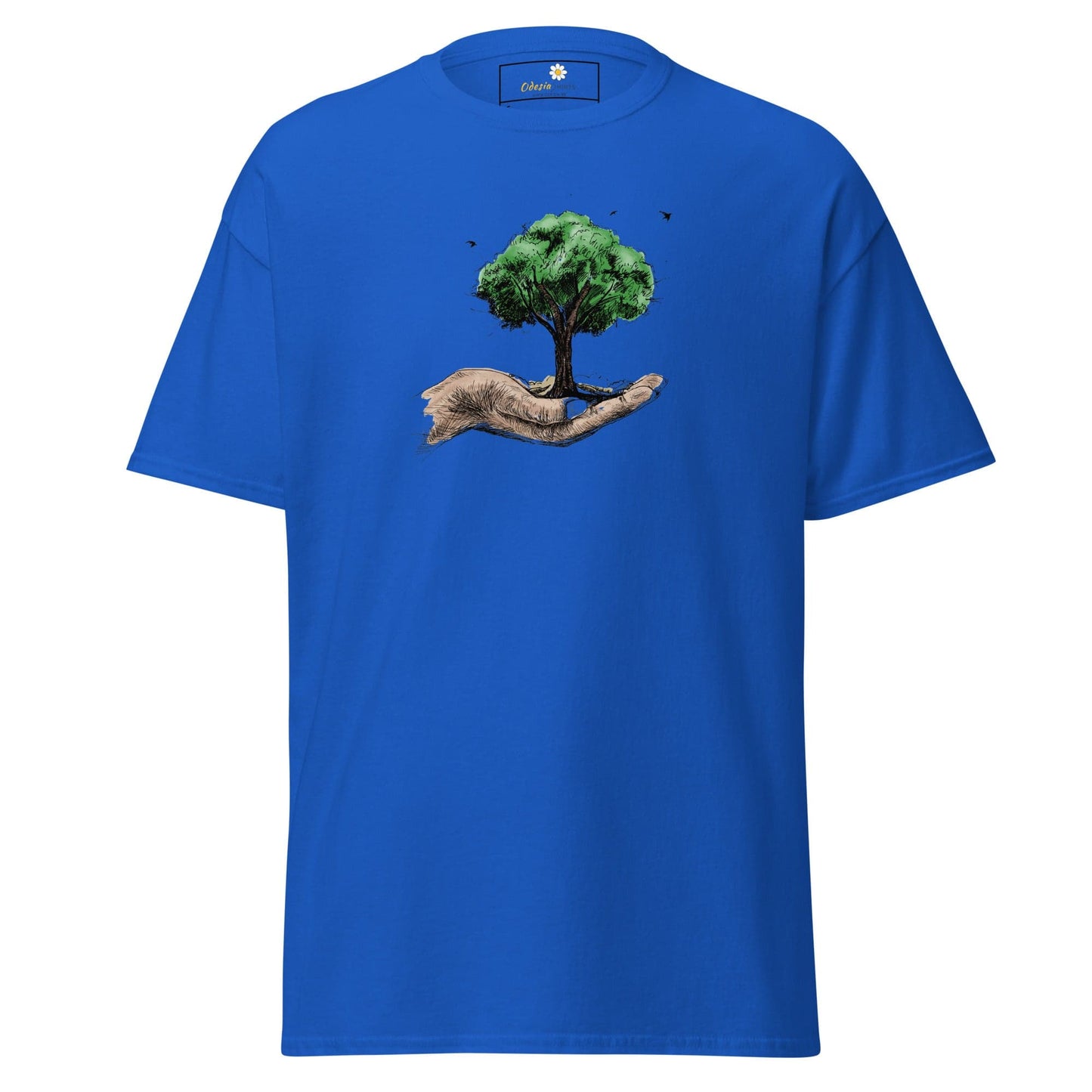 Unisex classic t-shirt - FANTASY TREE IN HAND - REGULAR - Royal / S