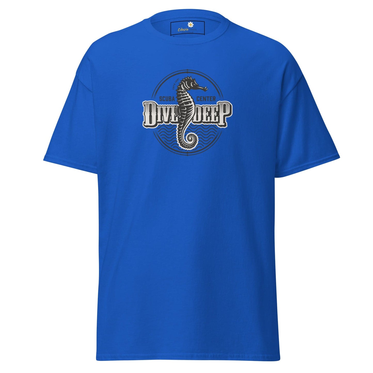 Unisex classic t-shirt - SEALIFE SEA HORSE DIVE DEEP - REGULAR - Royal / S