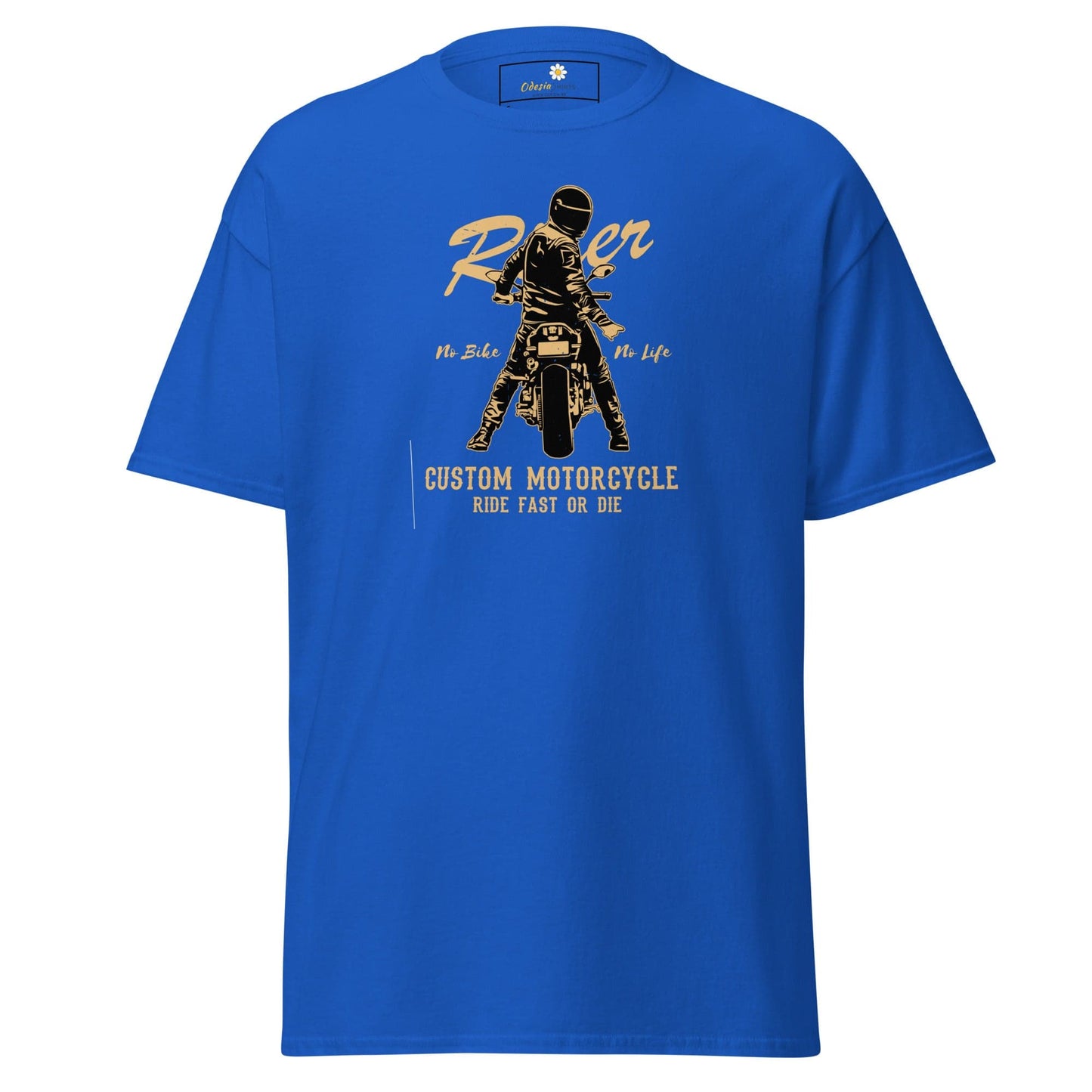 Unisex classic t-shirt - SPORT RIDER MOTORCYCLE - REGULAR - Royal / S