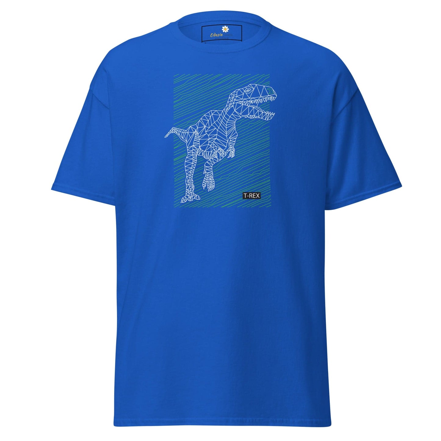 Unisex classic t-shirt - WILD LIFE TREX DINOSAURUS - REGULAR - Royal / S