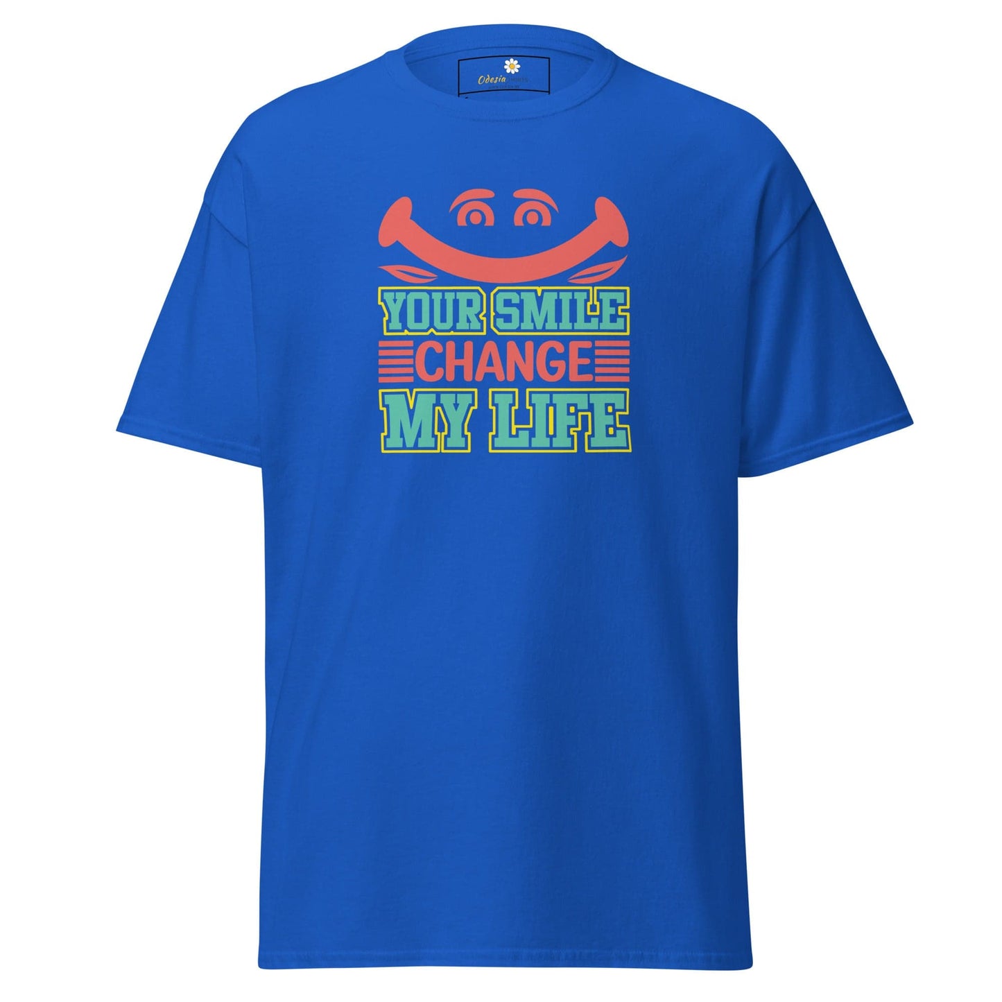 Unisex classic t-shirt - TEXT YOUR SMILE CHANGE - REGULAR - Royal / S