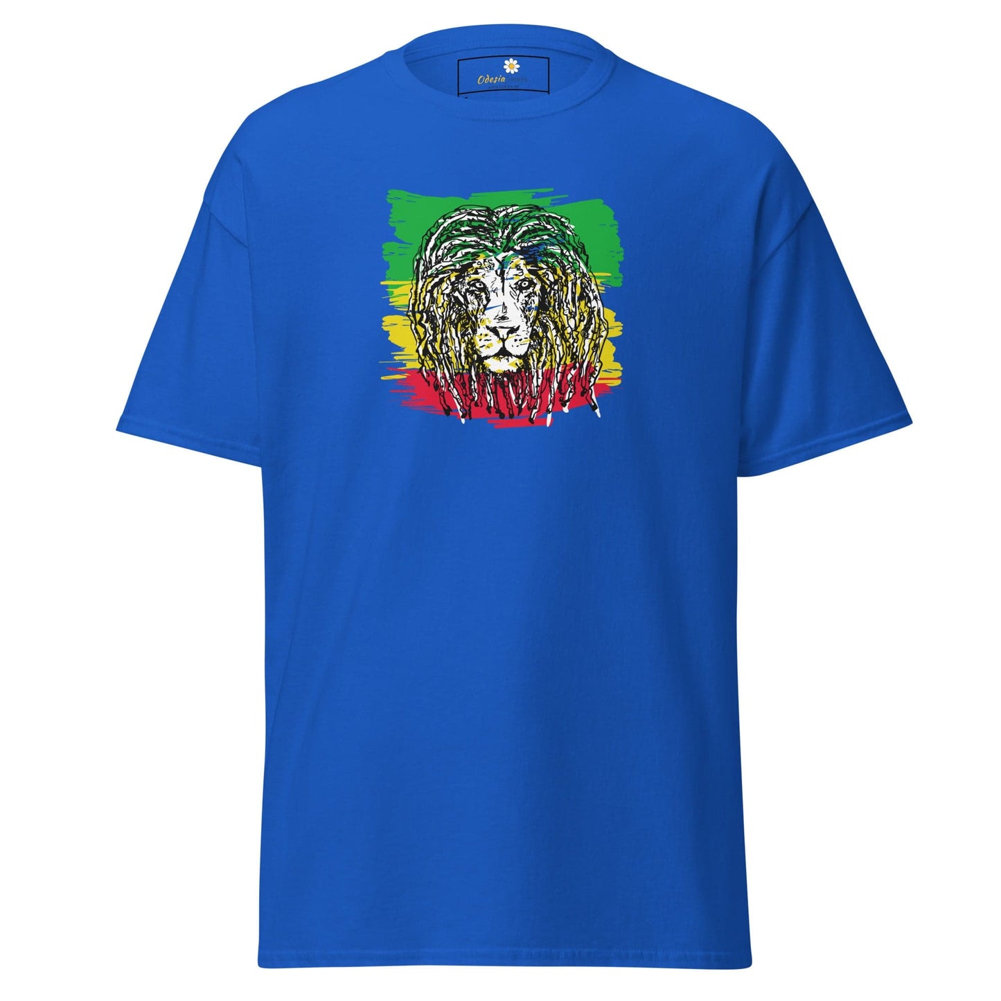 Unisex classic t-shirt - WILD LIFE MUSIC LION REGGAE - REGULAR - Royal / S