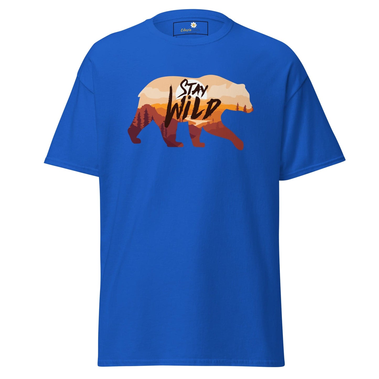 Unisex classic t-shirt - ADVENTURE WILD LIFE STAY WILD - REGULAR - Royal / S