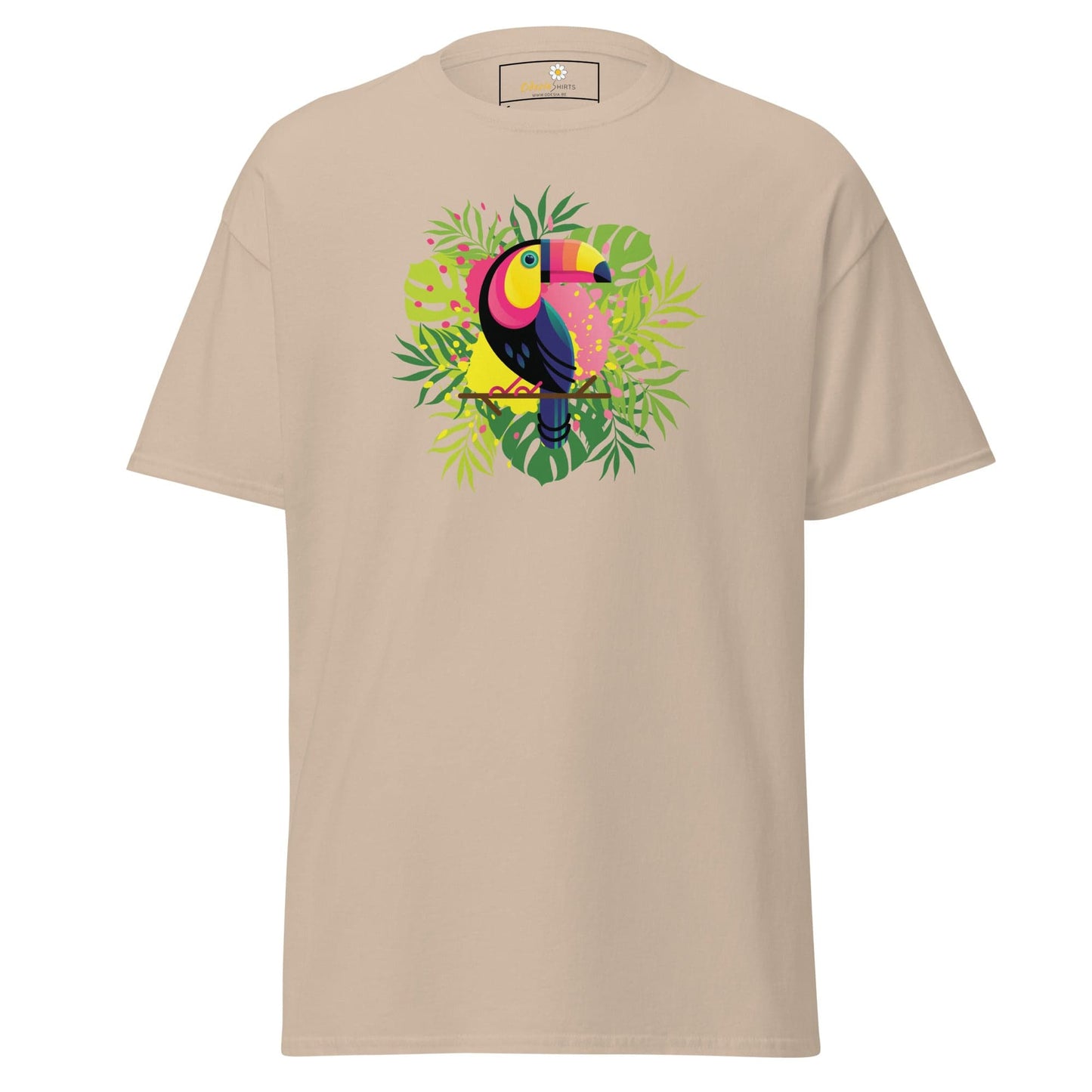 Unisex classic t-shirt - WILDLIFE PARADISE TOUCAN - REGULAR - Sand / S