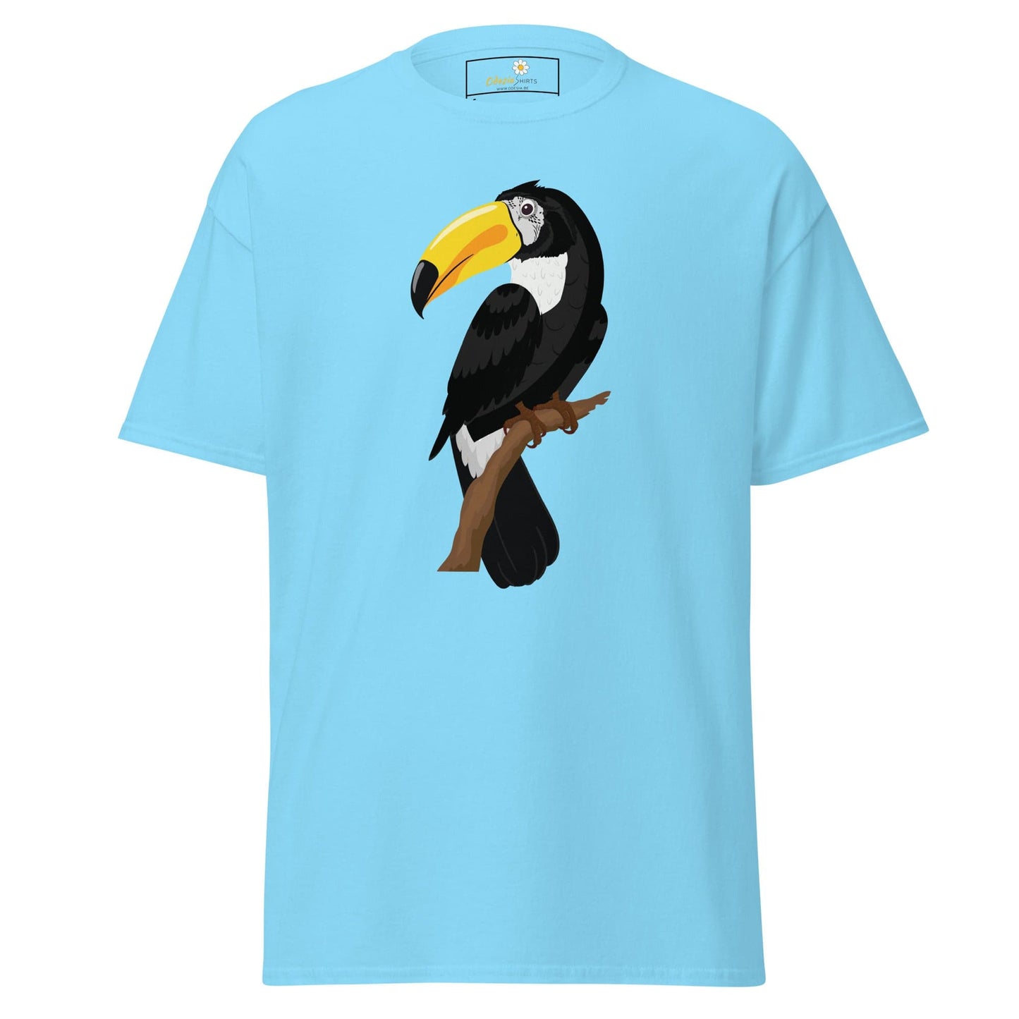 Unisex classic t-shirt - WILD LIFE TOUCAN BIRD - REGULAR - Sky / S