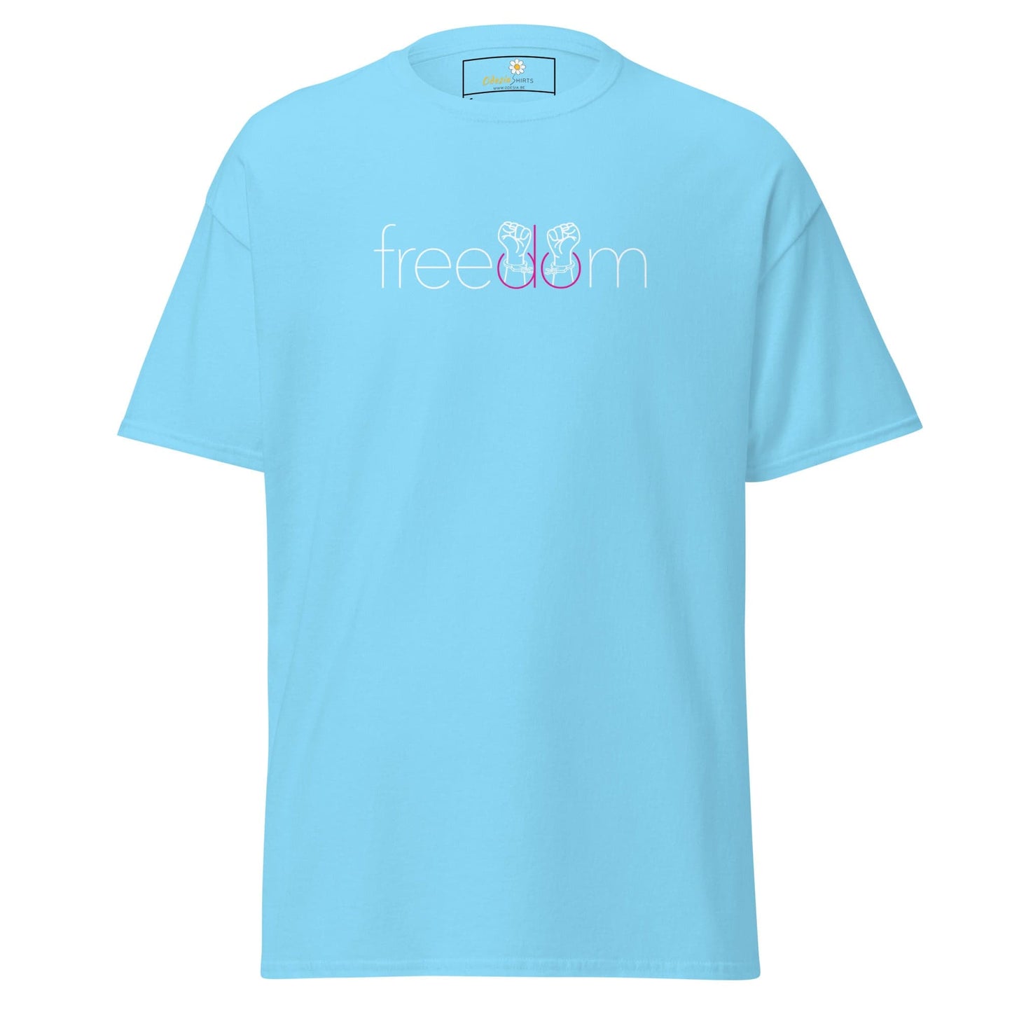Unisex classic t-shirt - MISC FREEDOM - REGULAR - Sky / S