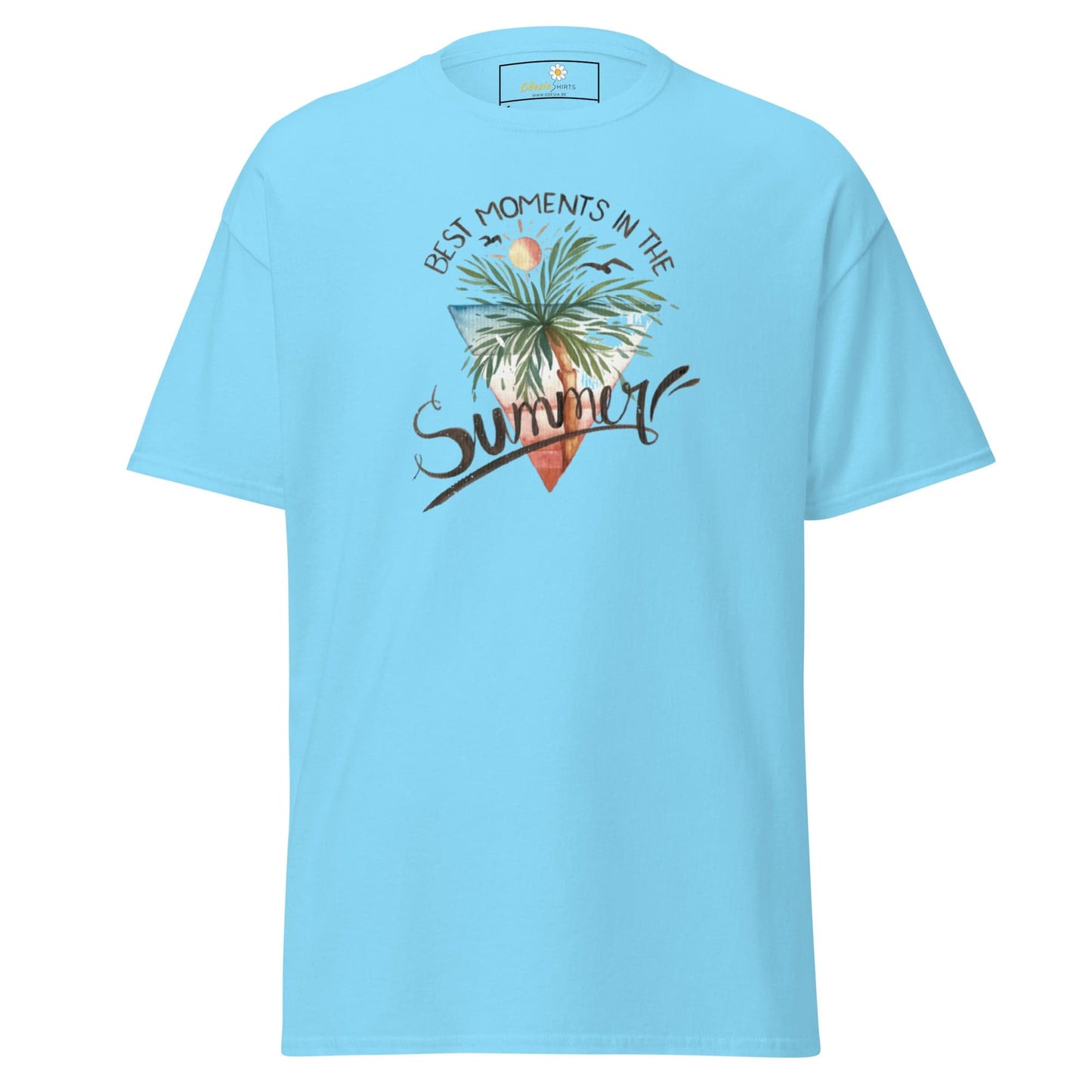 Unisex classic t-shirt - SUMMER SCENE - REGULAR - Sky / S