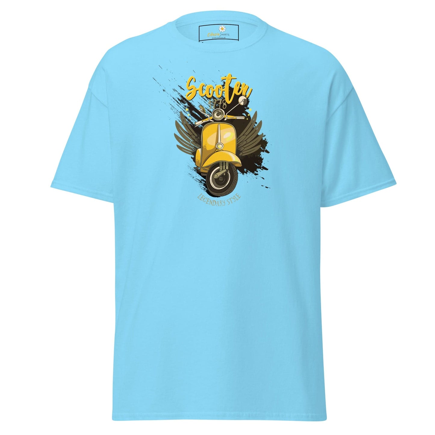 Unisex classic t-shirt - VINTAGE SCOOTER 1978 - REGULAR - Sky / S