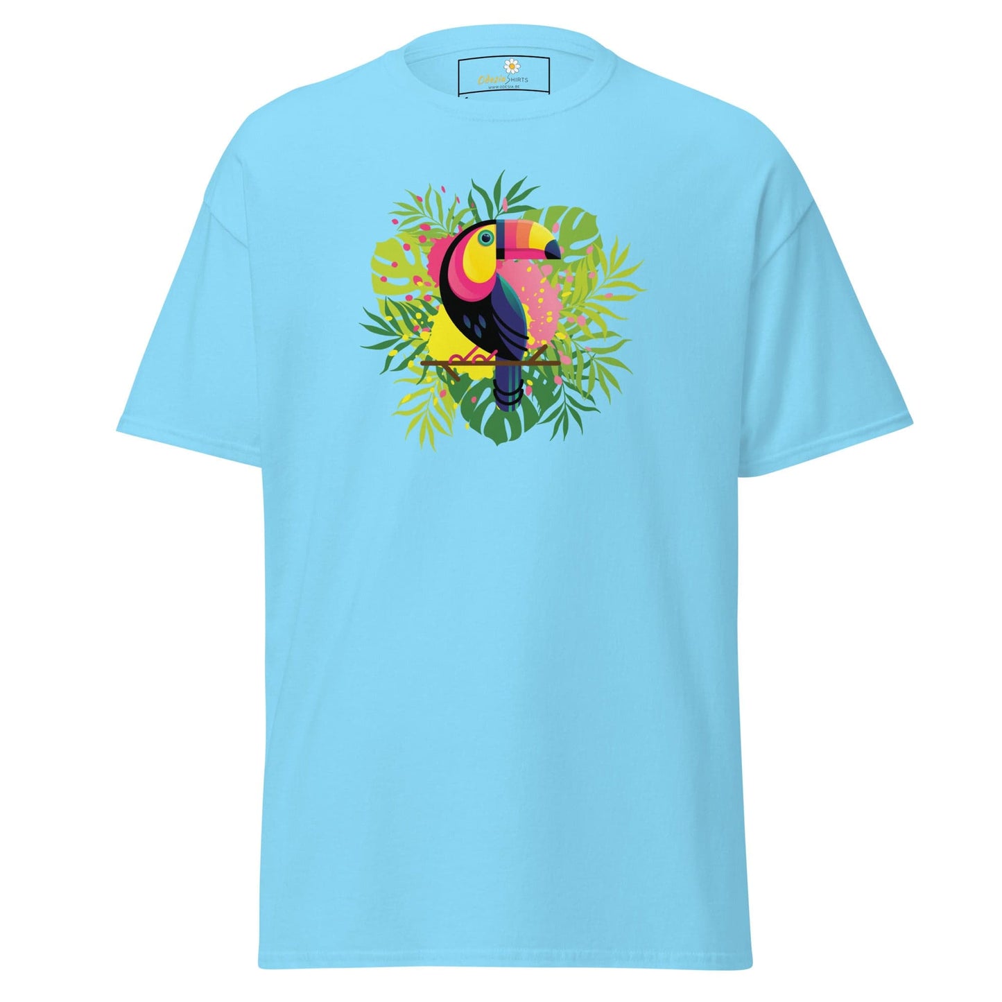 Unisex classic t-shirt - WILDLIFE PARADISE TOUCAN - REGULAR - Sky / S