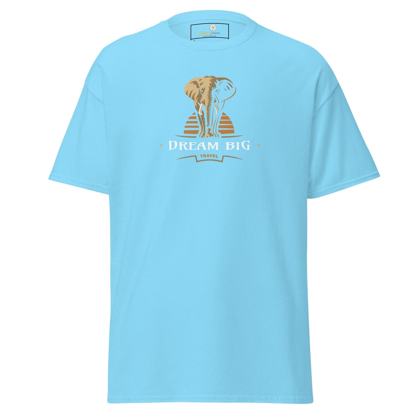 Unisex classic t-shirt - WILD LIFE DREAM BIG - REGULAR - Sky / S