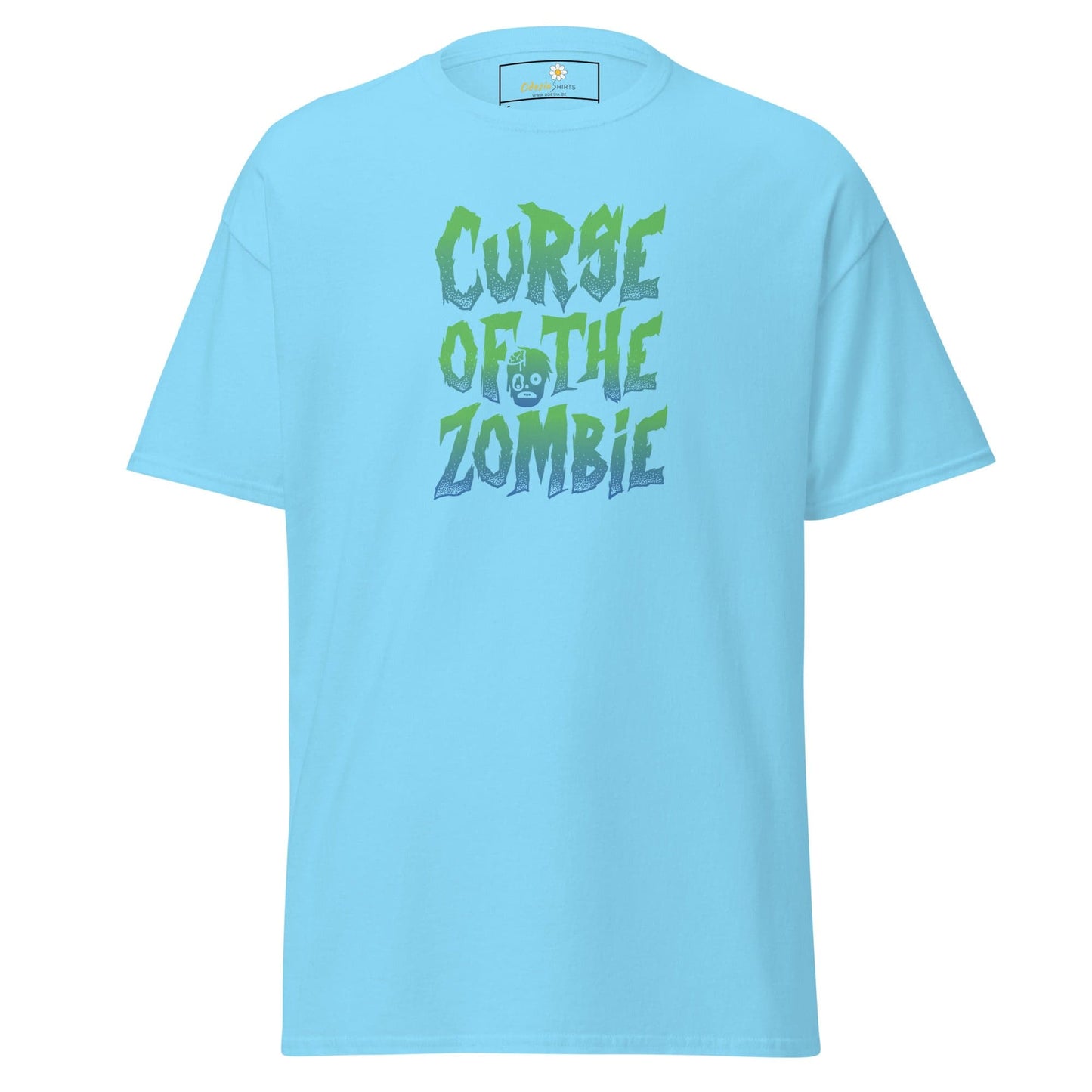 Unisex classic t-shirt - SPOOKIE CURSE OF THE ZOMBIE - REGULAR - Sky / S