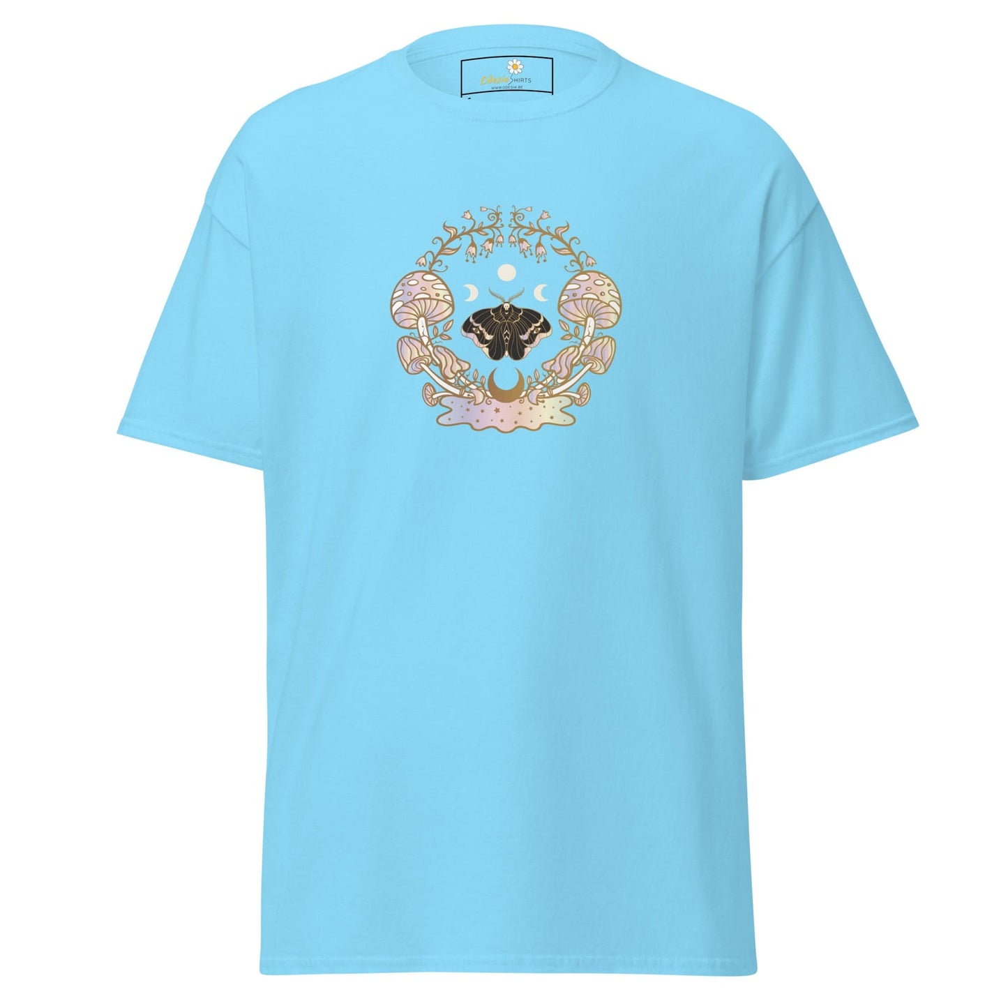 Unisex classic t-shirt - MYSTIC MAGIC MUSHROOMS - REGULAR - Sky / S