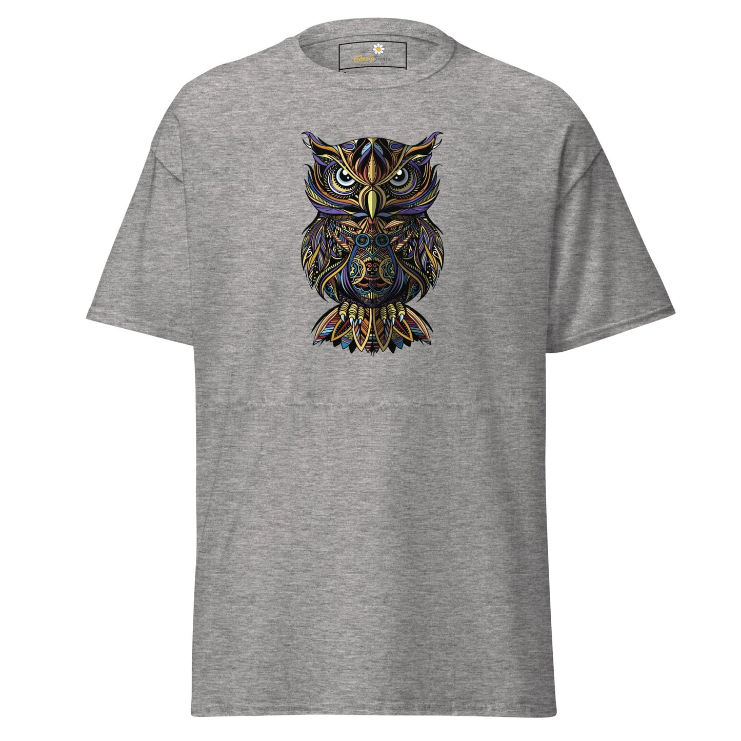 Unisex classic t-shirt - WILD LIFE ABSTRACT OWL - REGULAR - Sport Grey / S