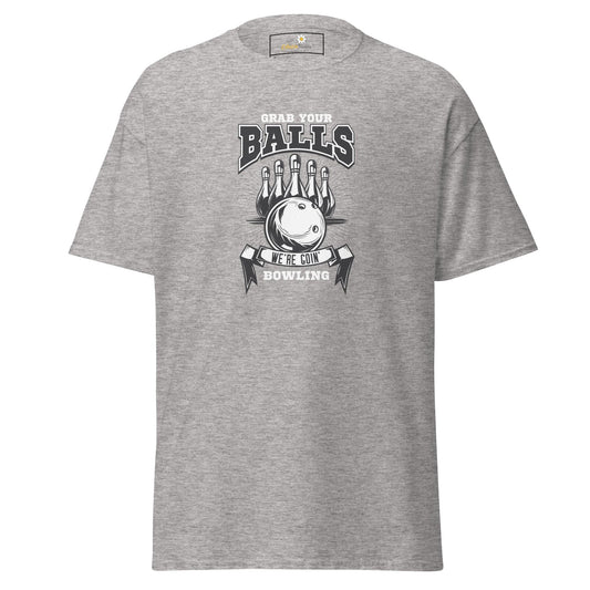 Unisex classic t-shirt - SPORT GRAB BALLS BOWLING - REGULAR - Sport Grey / S