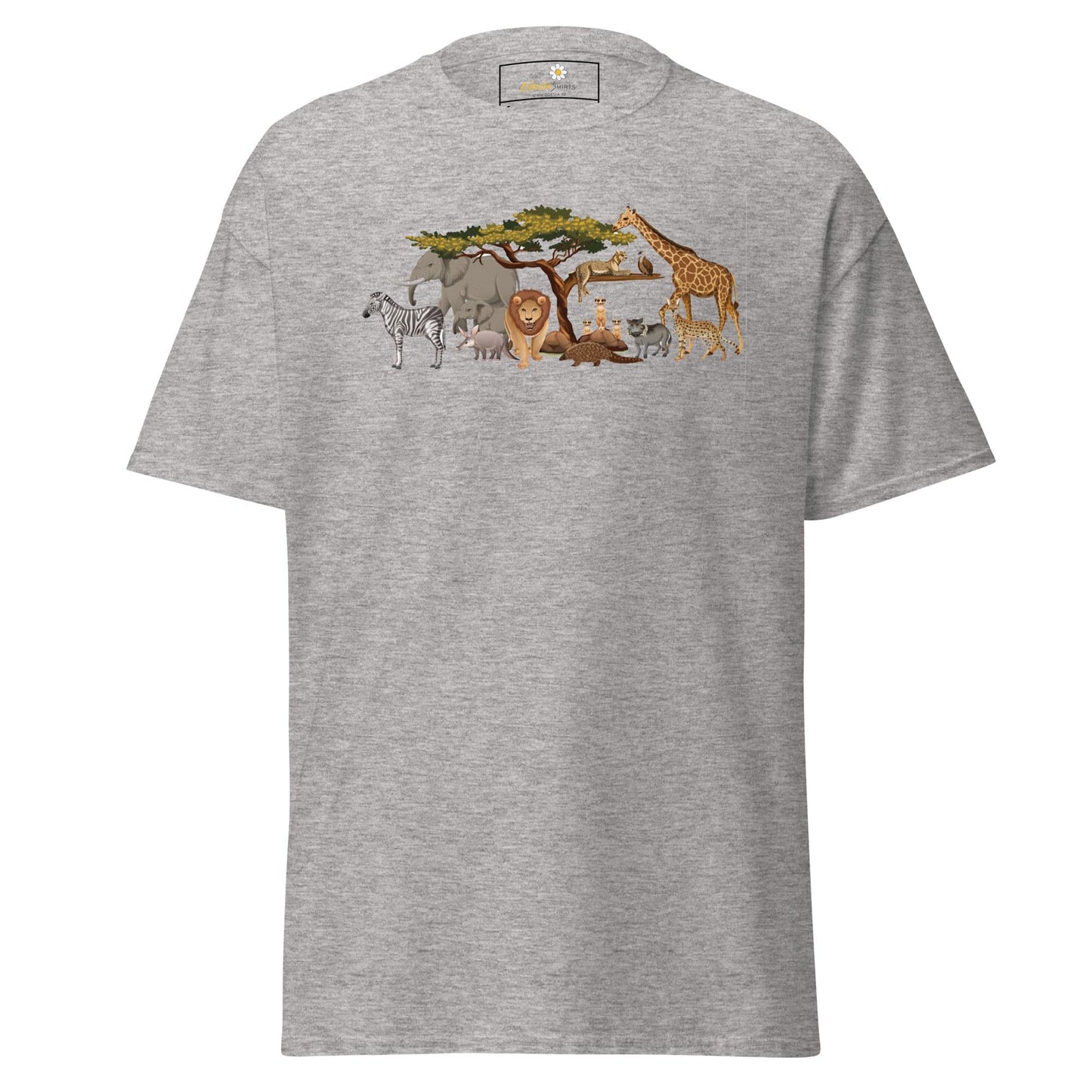 Unisex classic t-shirt - WILD LIFE ANIMALS - REGULAR - Sport Grey / S