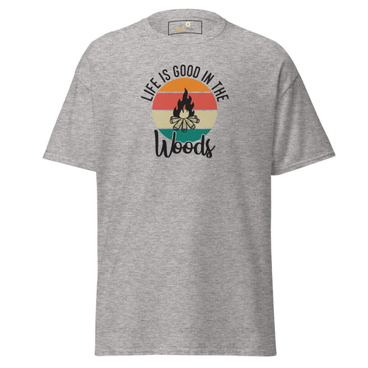 Unisex classic t-shirt - ADVENTURE LIFE GOOD IN WOODS - REGULAR - Sport Grey / S