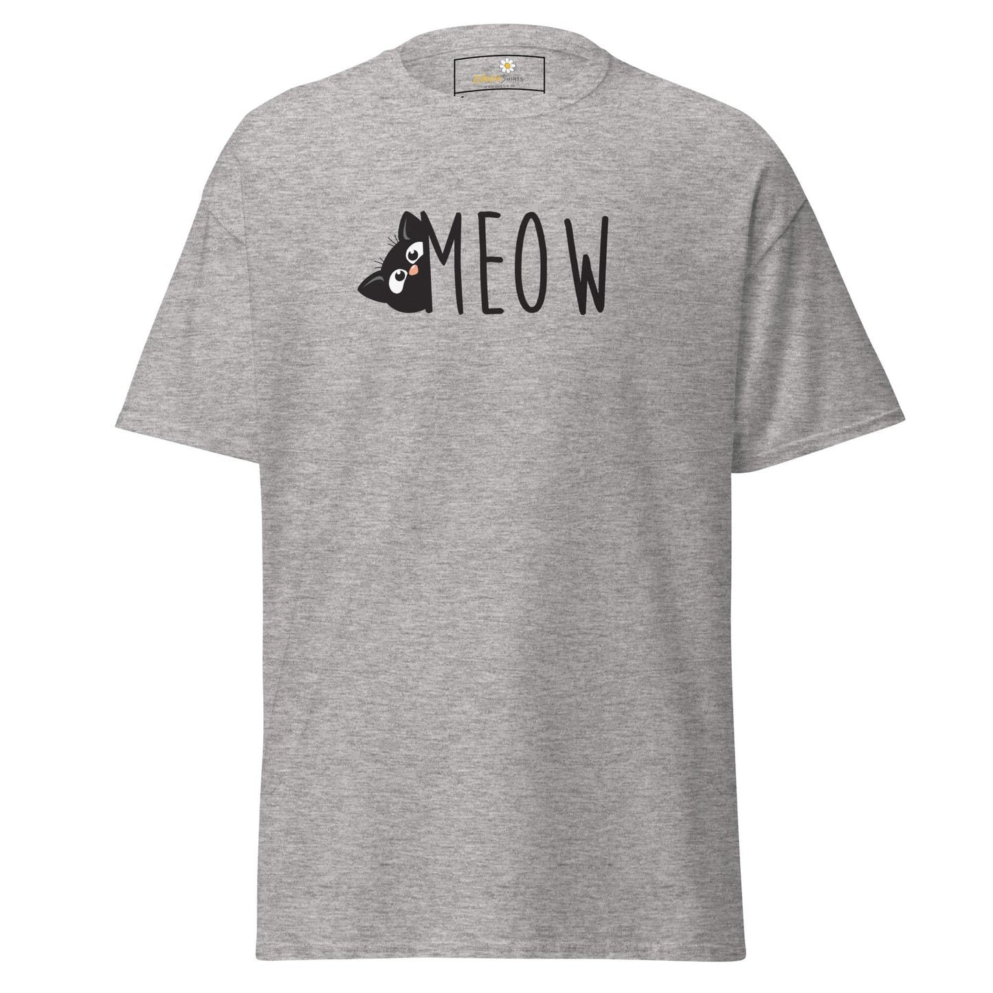 Unisex classic t-shirt - ANIMALS CAT MEOW - REGULAR - Sport Grey / S