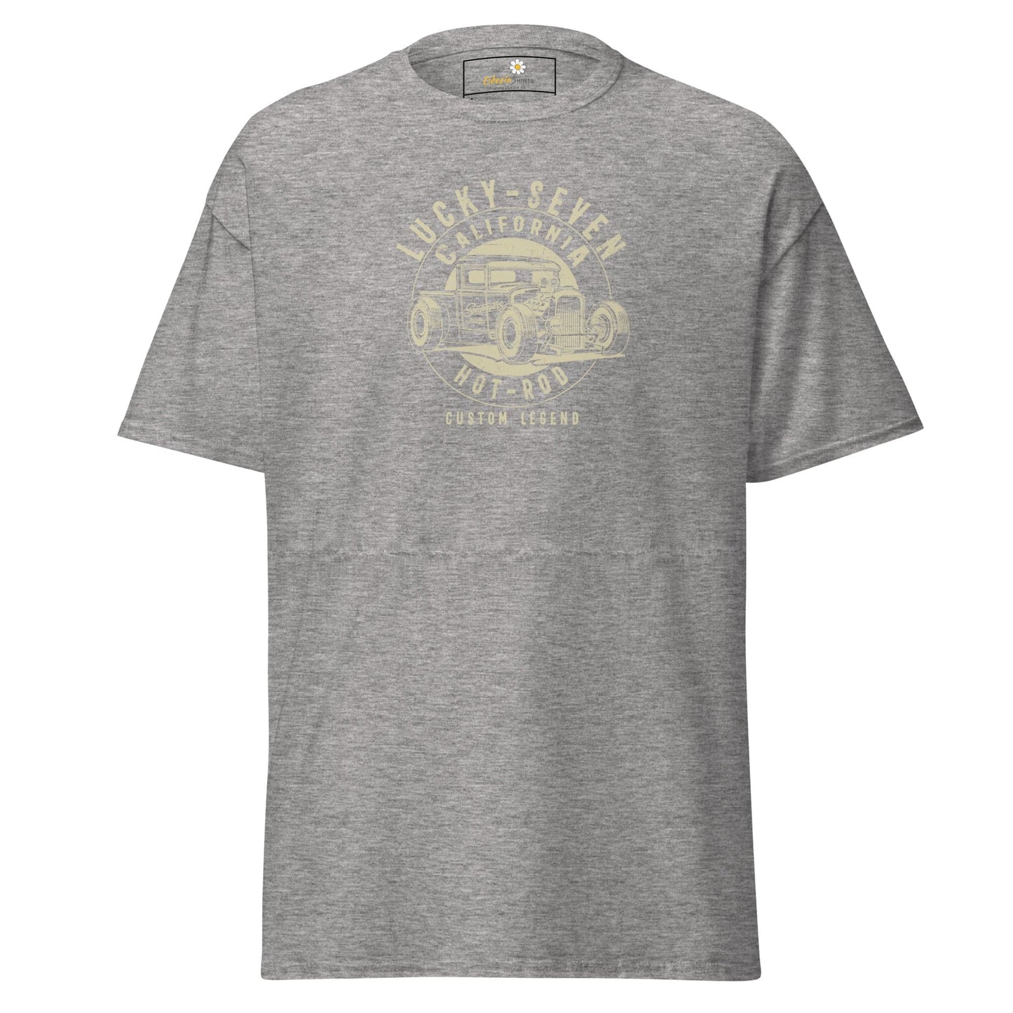 Unisex classic t-shirt - MOTOR LUCKY SEVEN - REGULAR - Sport Grey / S