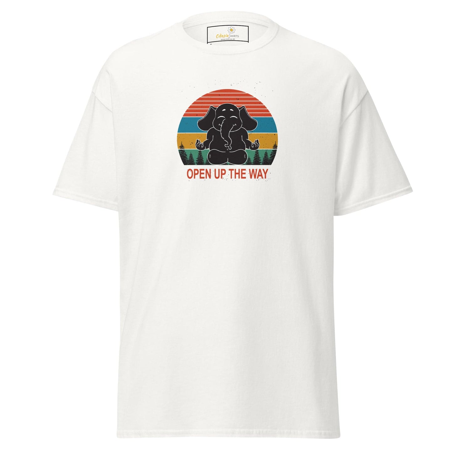 Unisex classic t-shirt - WILDLIFE ELEPHANT SPIRITUAL - REGULAR - White / S