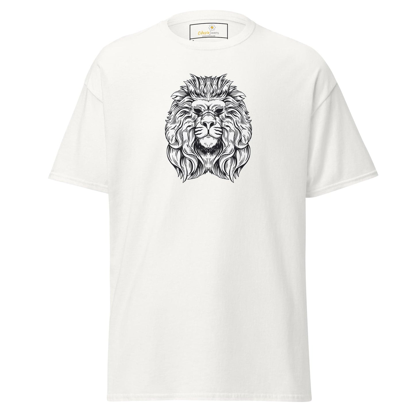 Unisex classic t-shirt - WILD LIFE LION HEAD - REGULAR - White / S