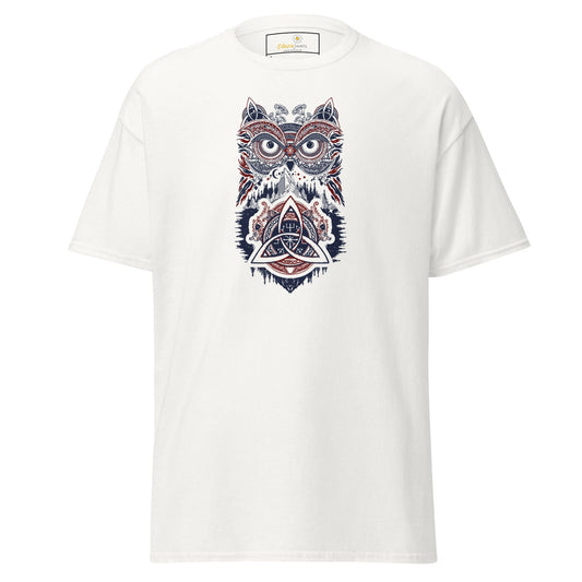 Unisex classic t-shirt - MYSTIC OWL TRIBES - REGULAR - White / S