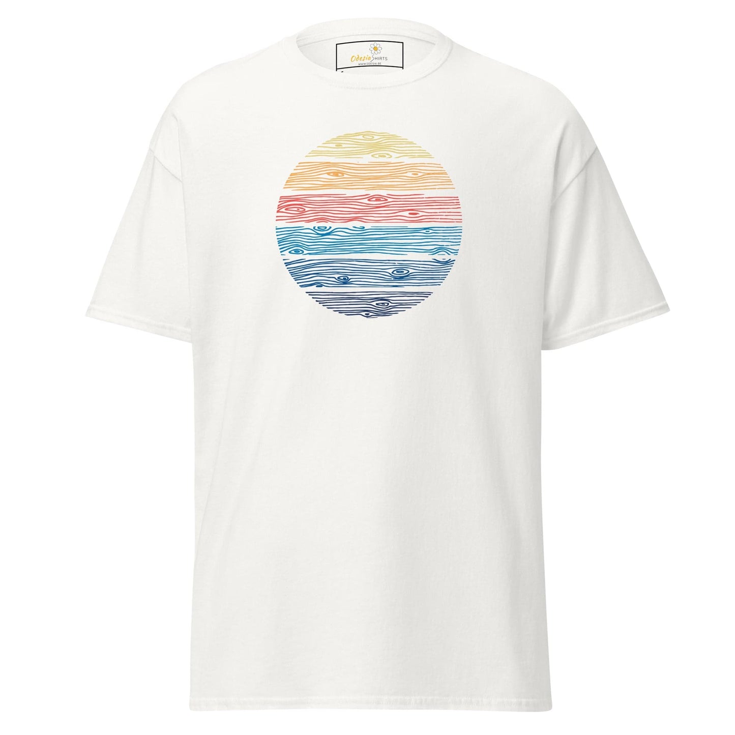 Unisex classic t-shirt - MISC COLOR CIRCLE - REGULAR - White / S