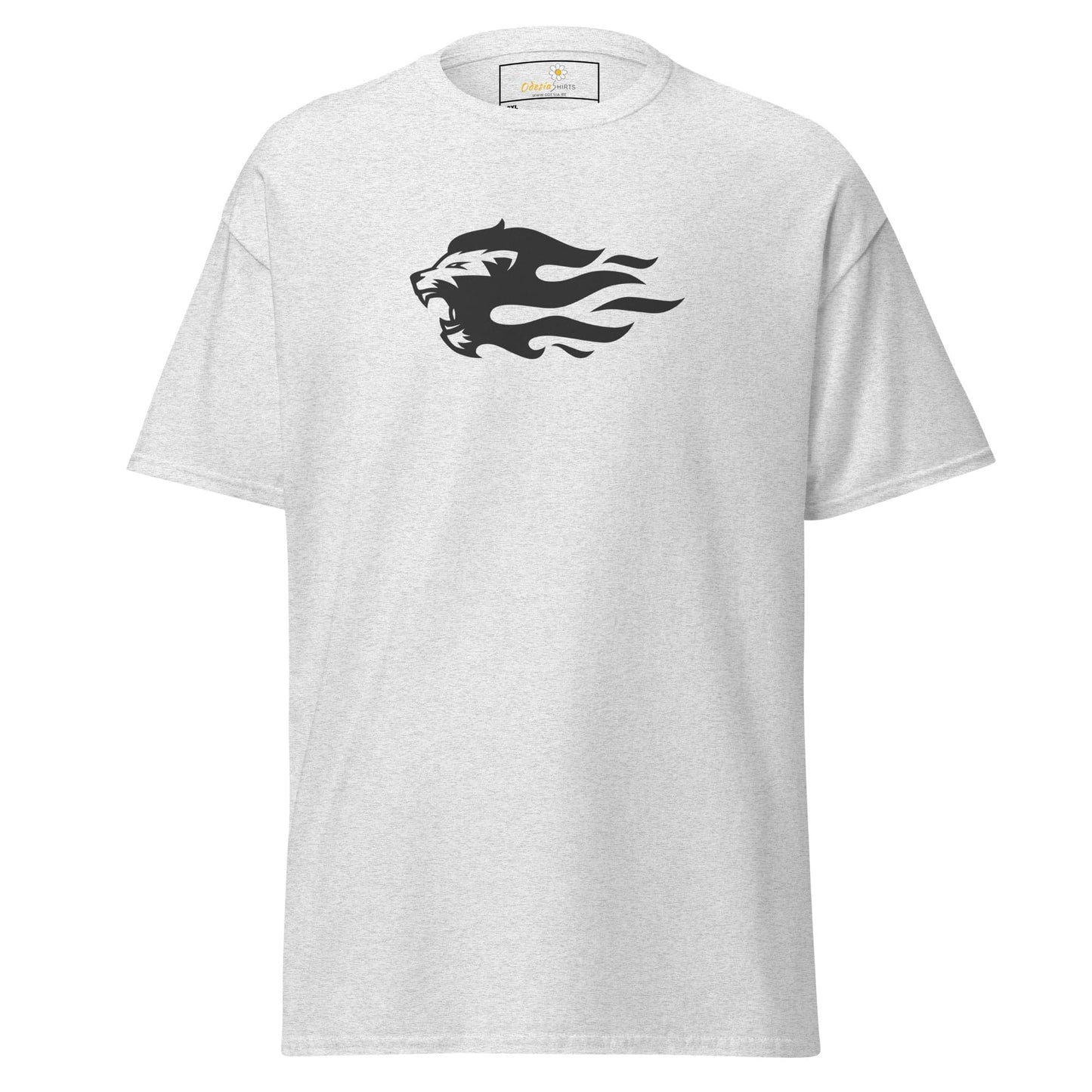 White T-shirt with lion graphic from T-SHIRT DESIGN TEE for Men and Women in 2XL to 5XL sizes